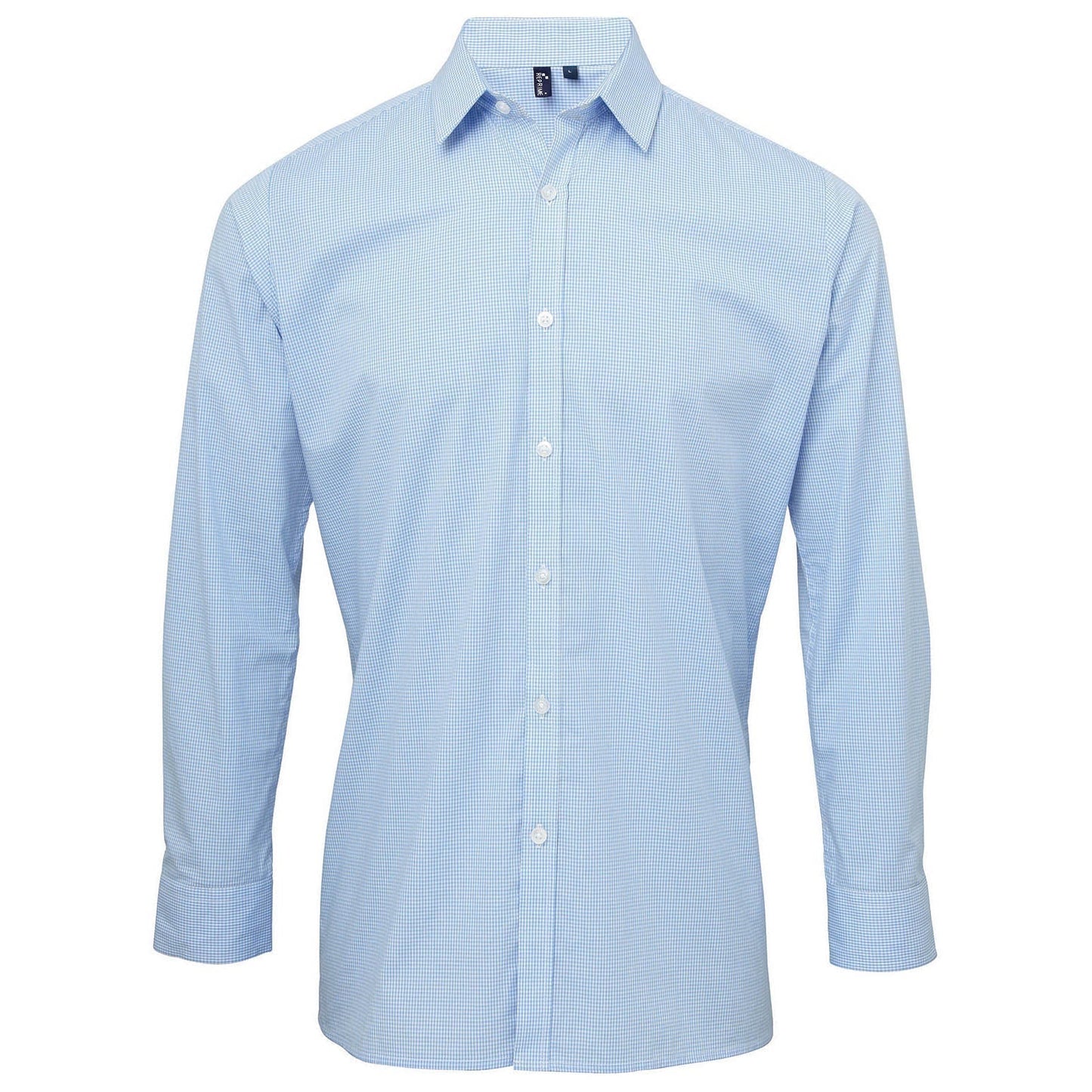 Black/White Button Up Shirt - Reprime - Gingham Cotton