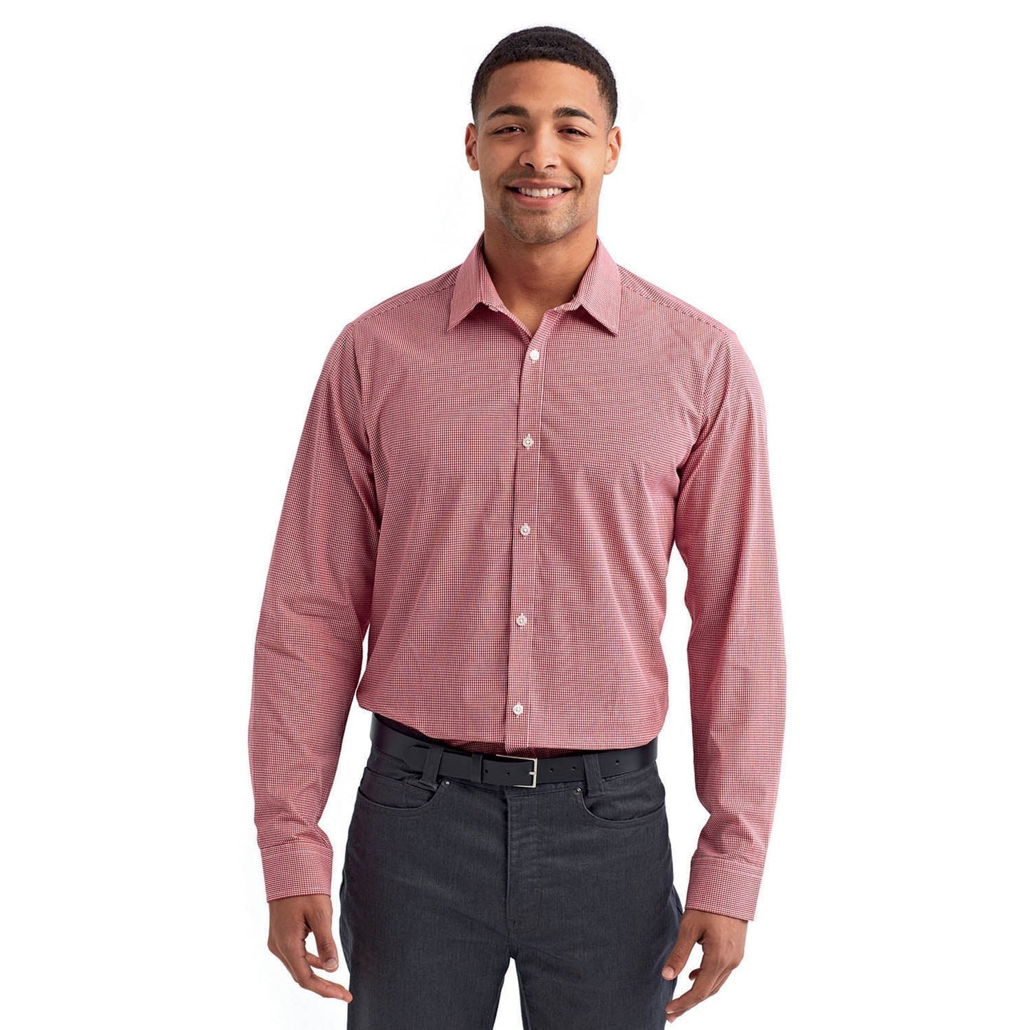 Black/White Button Up Shirt - Reprime - Gingham Cotton