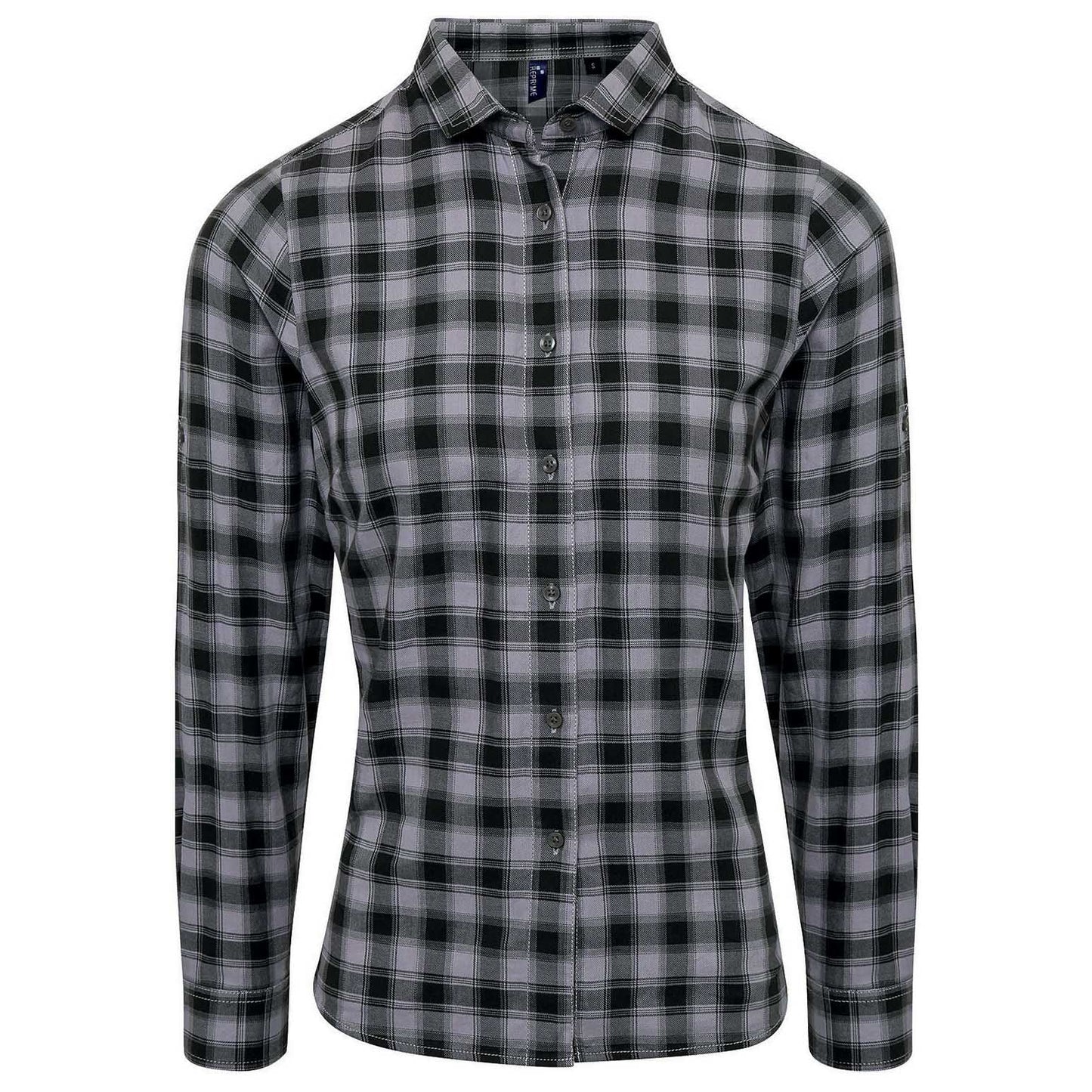 Steel/Black Button Up Shirt - Reprime - Stylish Cotton