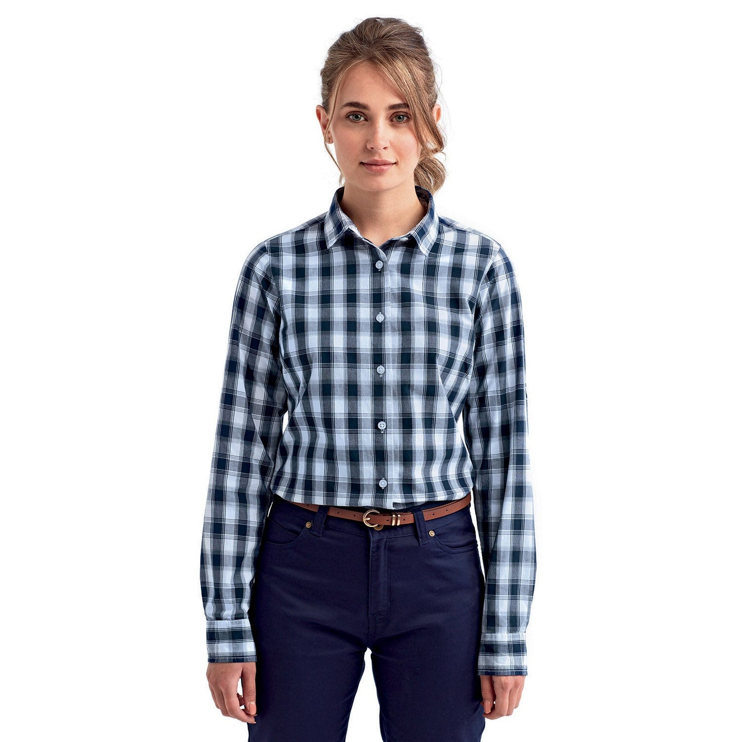 Steel/Black Button Up Shirt - Reprime - Stylish Cotton