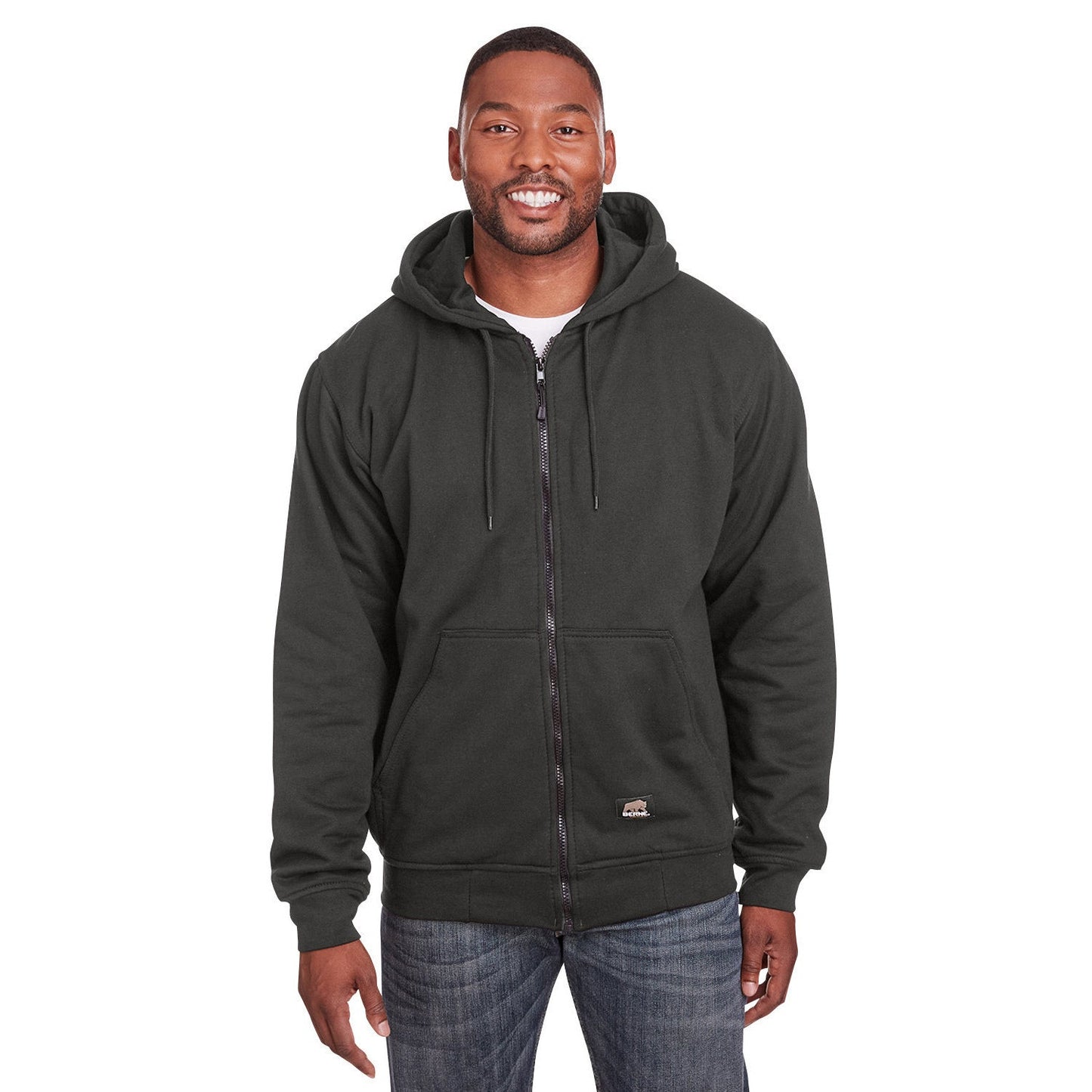 Black Sweatshirts - Berne - Thermal-Lined Comfort