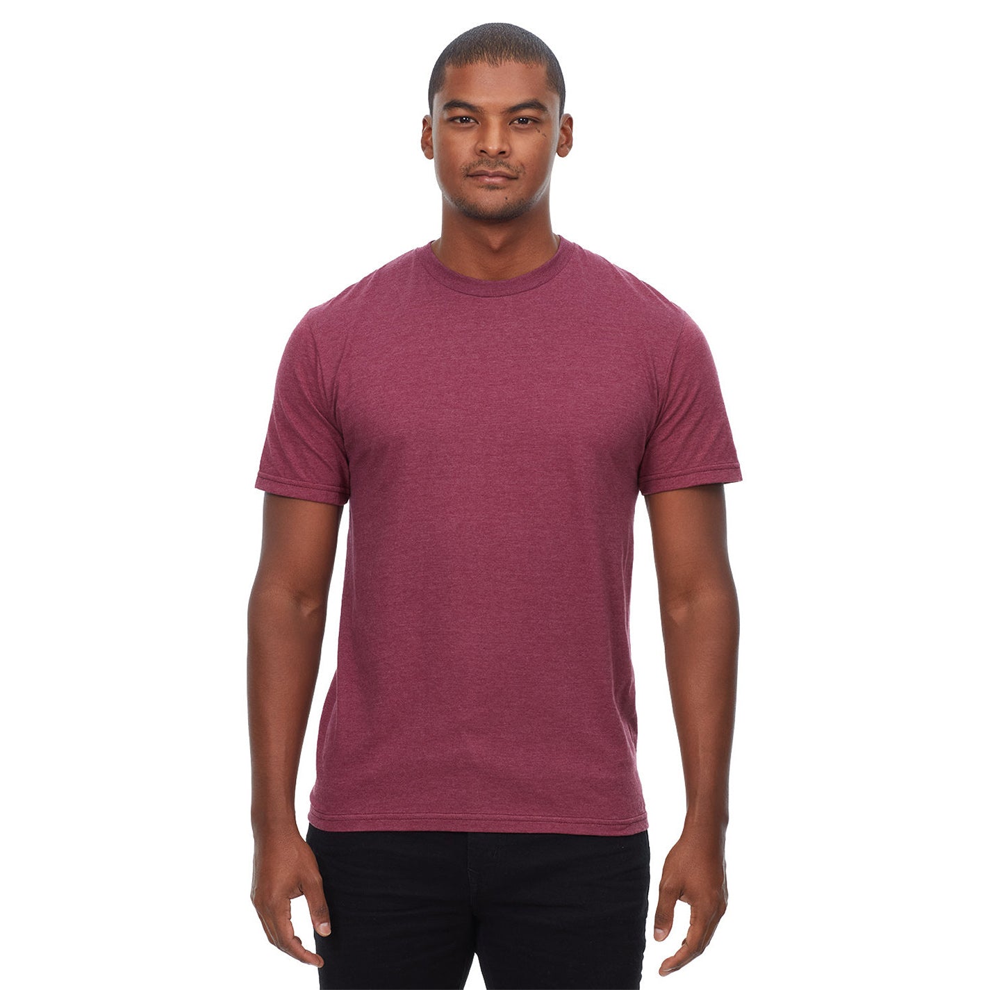 Heather Black T-Shirts - Threadfast - Soft Cvc Blend