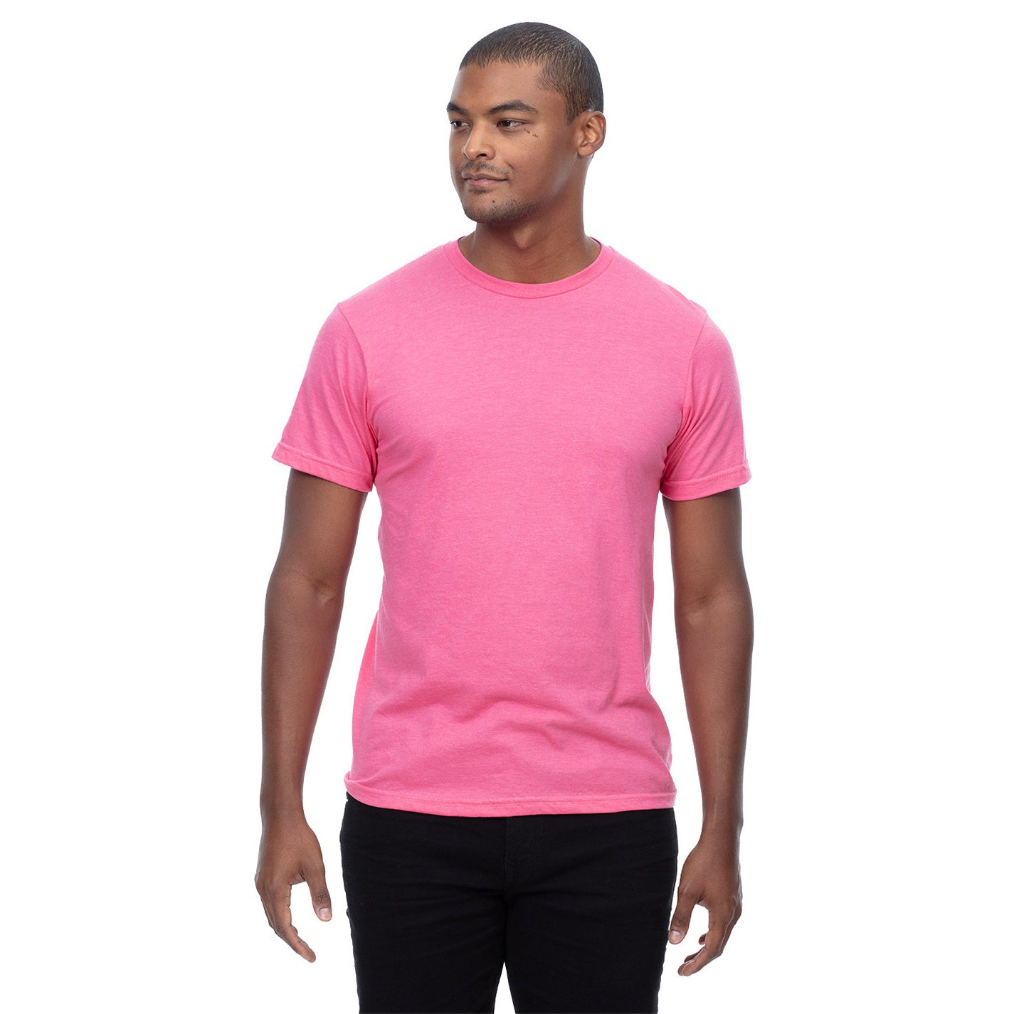 Heather Black T-Shirts - Threadfast - Soft Cvc Blend