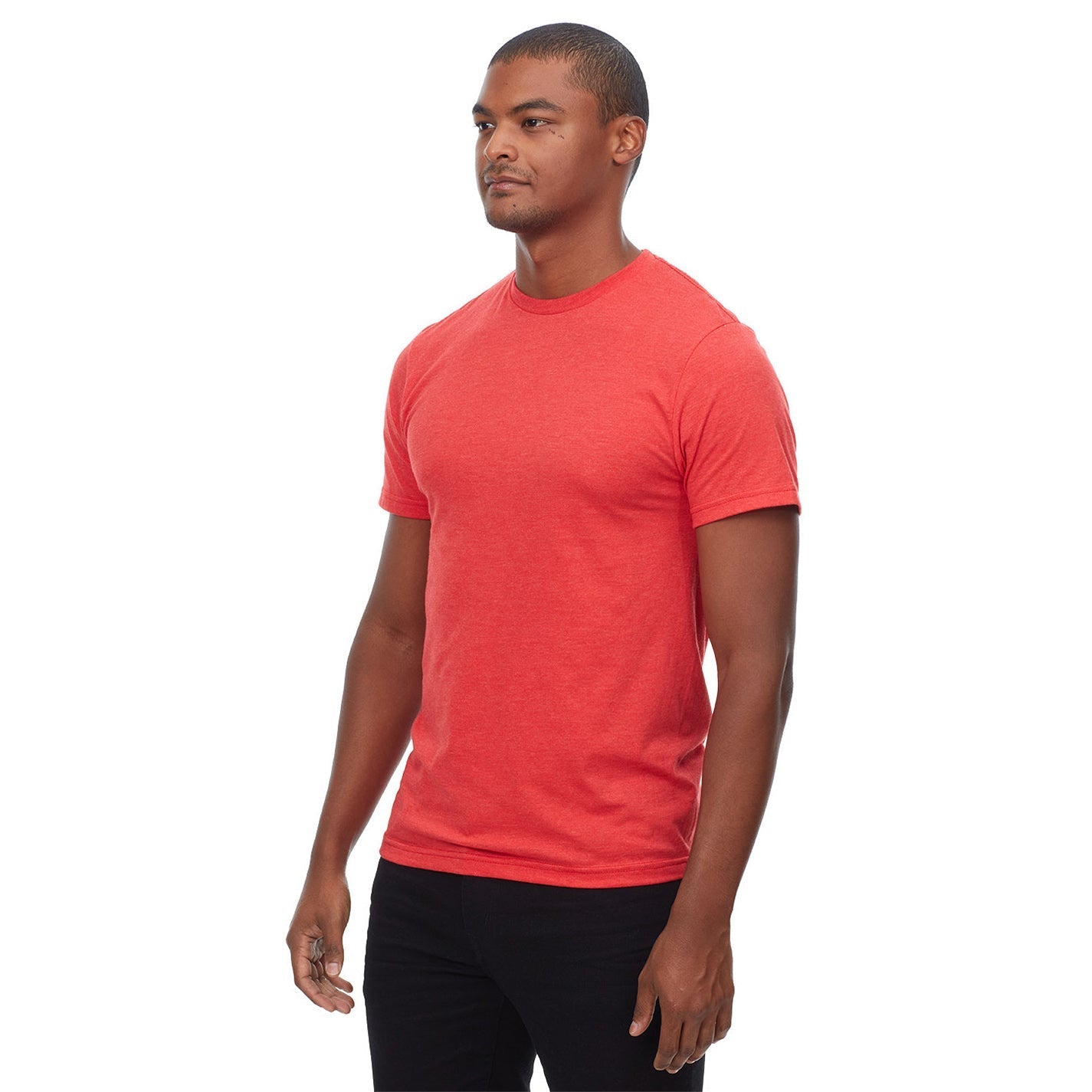 Heather Black T-Shirts - Threadfast - Soft Cvc Blend