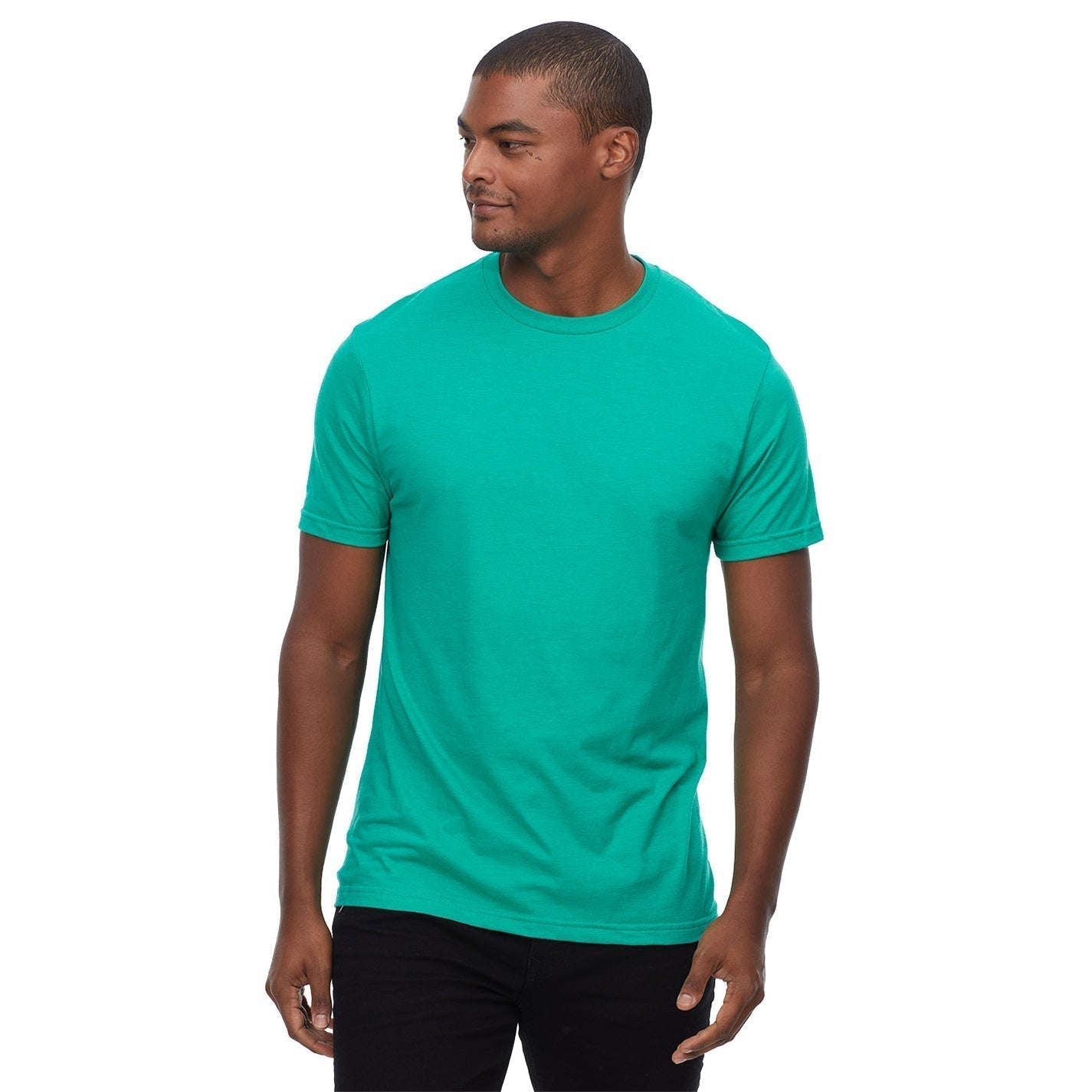Heather Black T-Shirts - Threadfast - Soft Cvc Blend