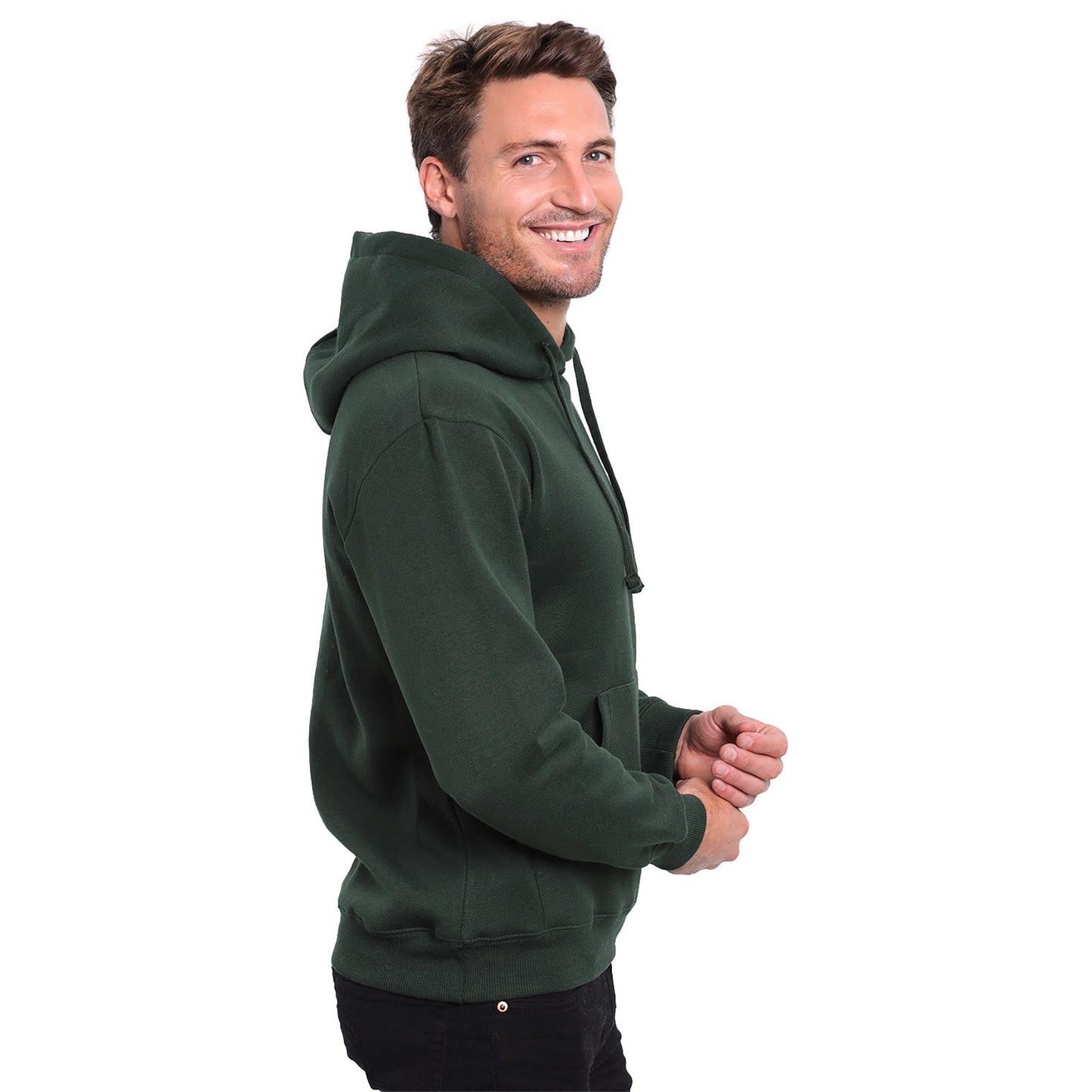 Black Sweatshirts - Threadfast - Cozy Pullover Hoodie