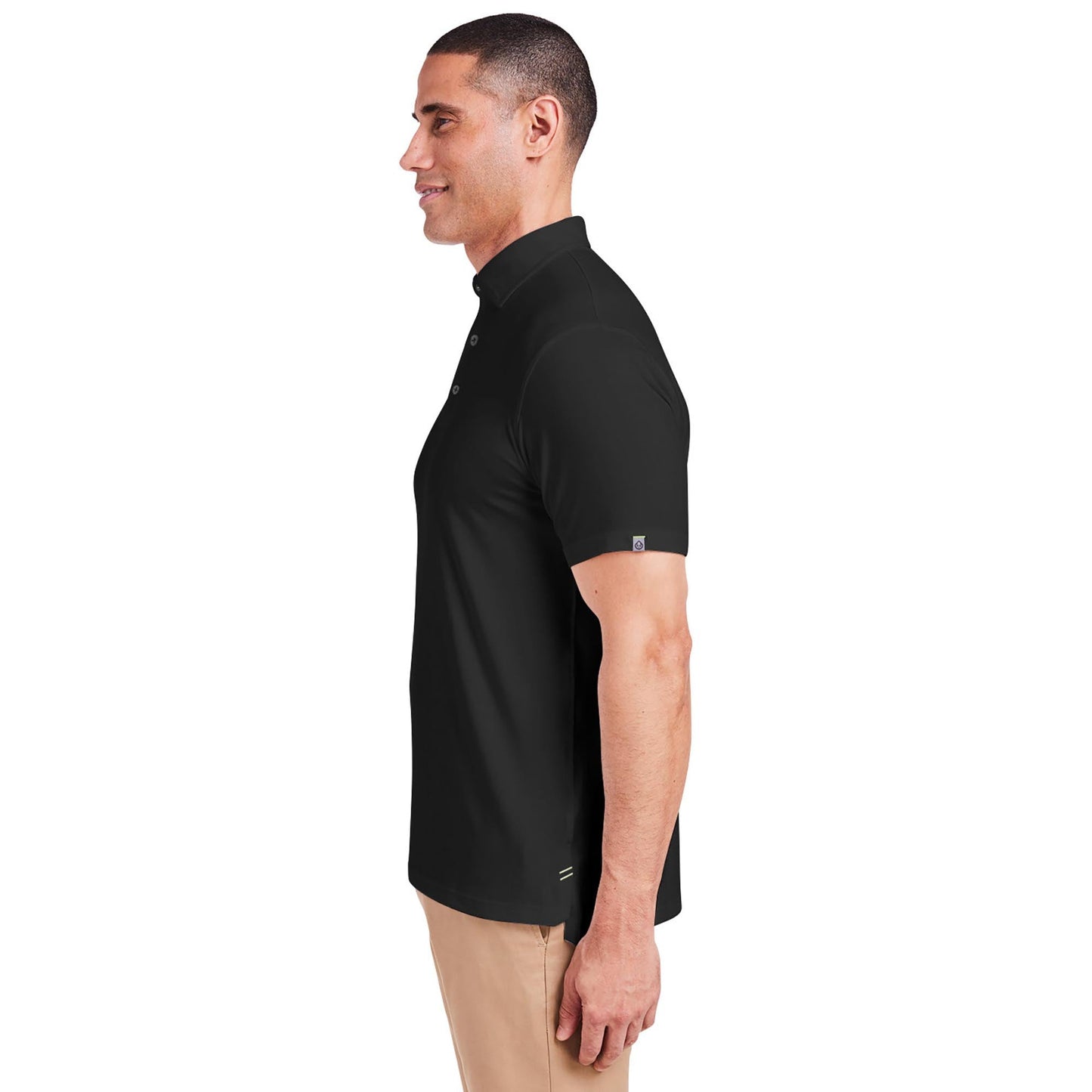 Black Heather Polo Shirt - Tasc - Lightweight Fabric