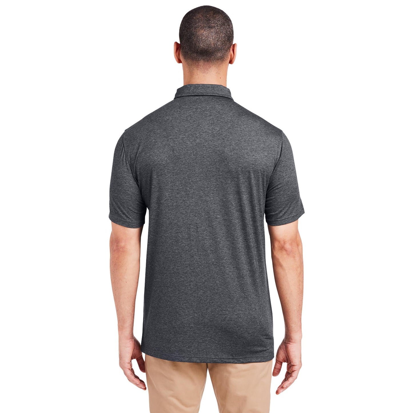 Black Heather Polo Shirt - Tasc - Lightweight Fabric