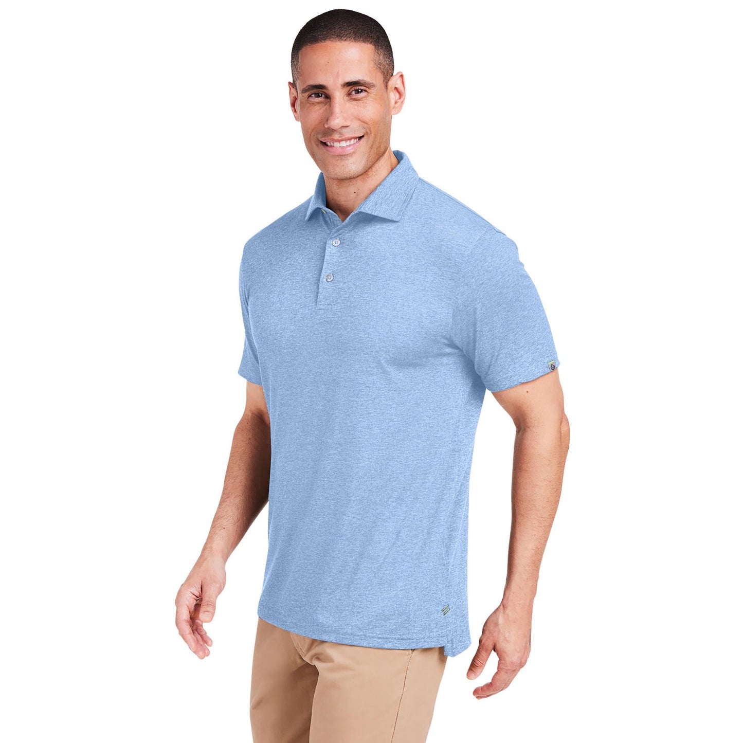 Black Heather Polo Shirt - Tasc - Lightweight Fabric