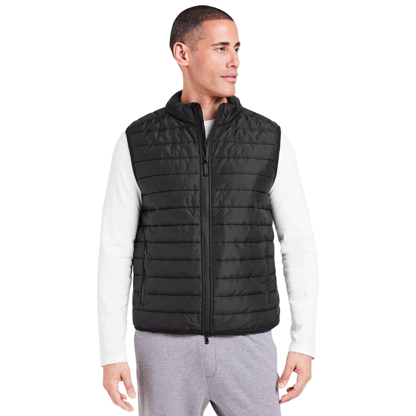 Black Quilted Vest - Tasc - Eco-Friendly Design