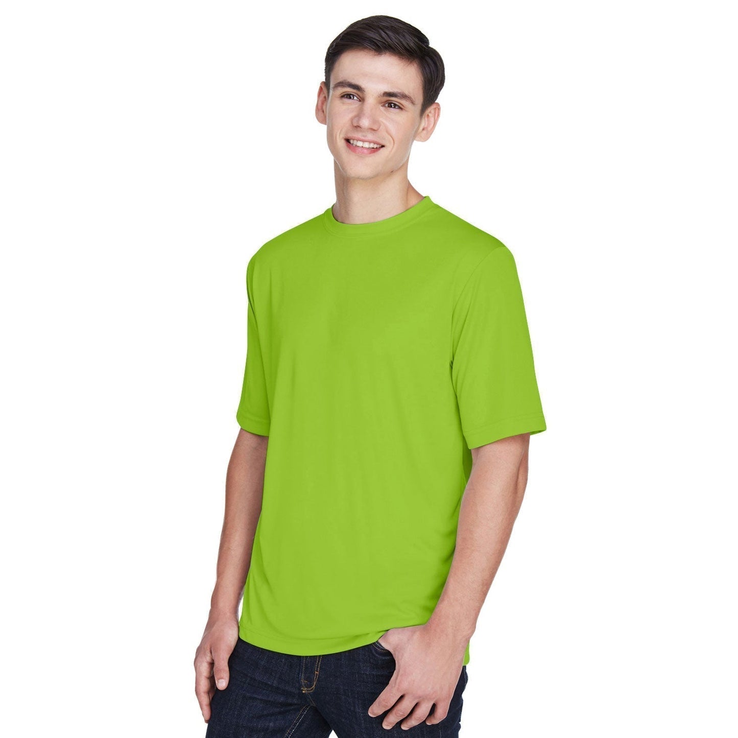 Black T-Shirts - Team 365 - Moisture-Wicking Performance