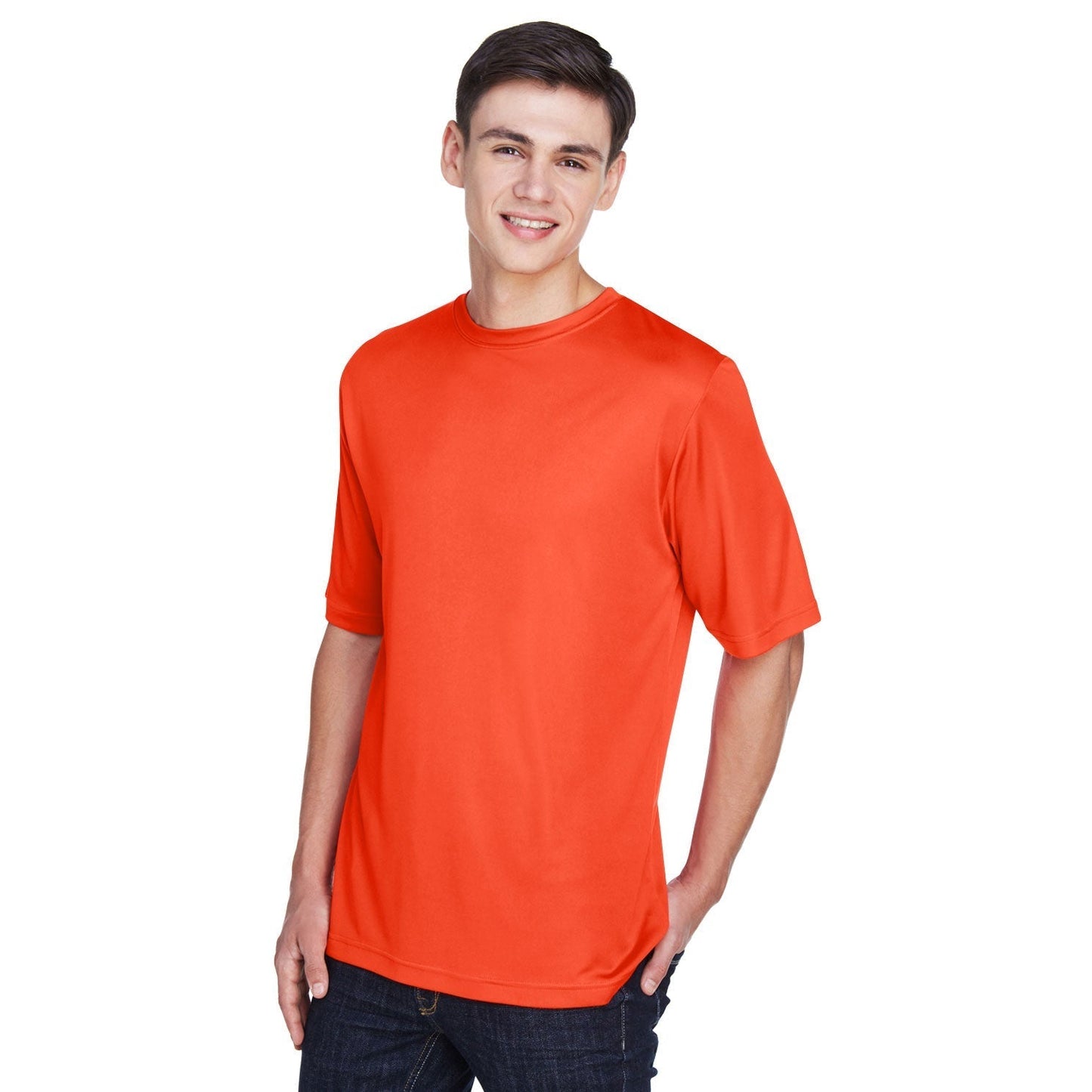 Black T-Shirts - Team 365 - Moisture-Wicking Performance