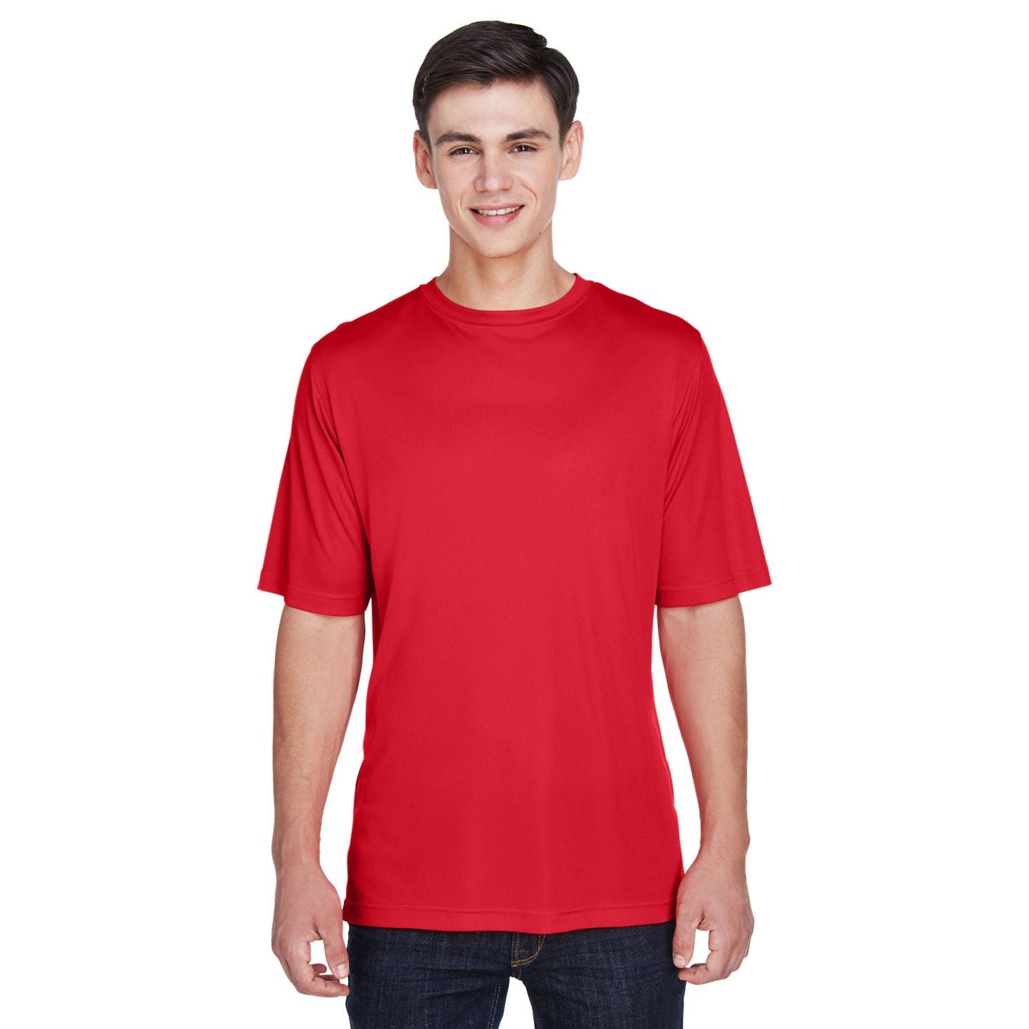 Black T-Shirts - Team 365 - Moisture-Wicking Performance