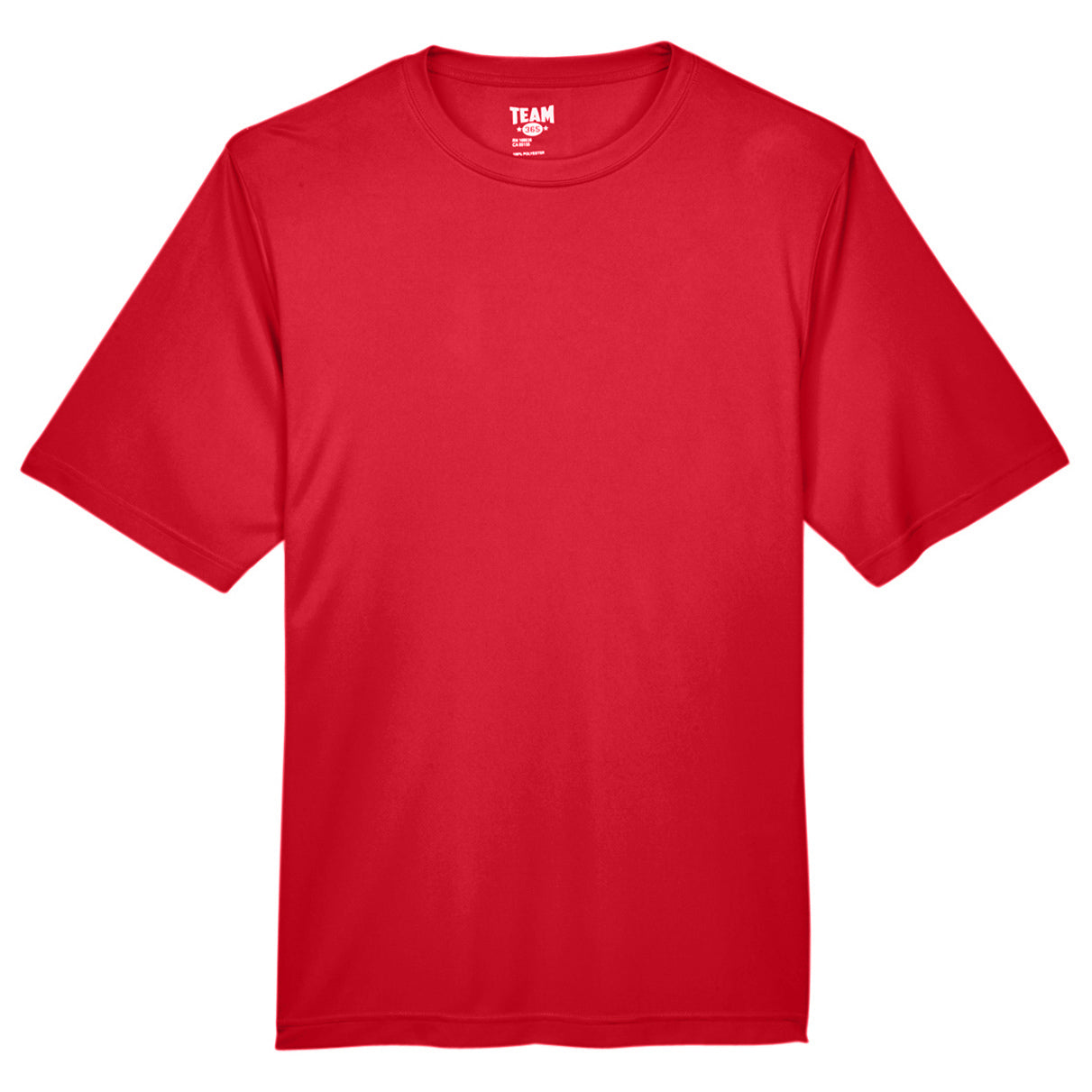 Black T-Shirts - Team 365 - Moisture-Wicking Performance