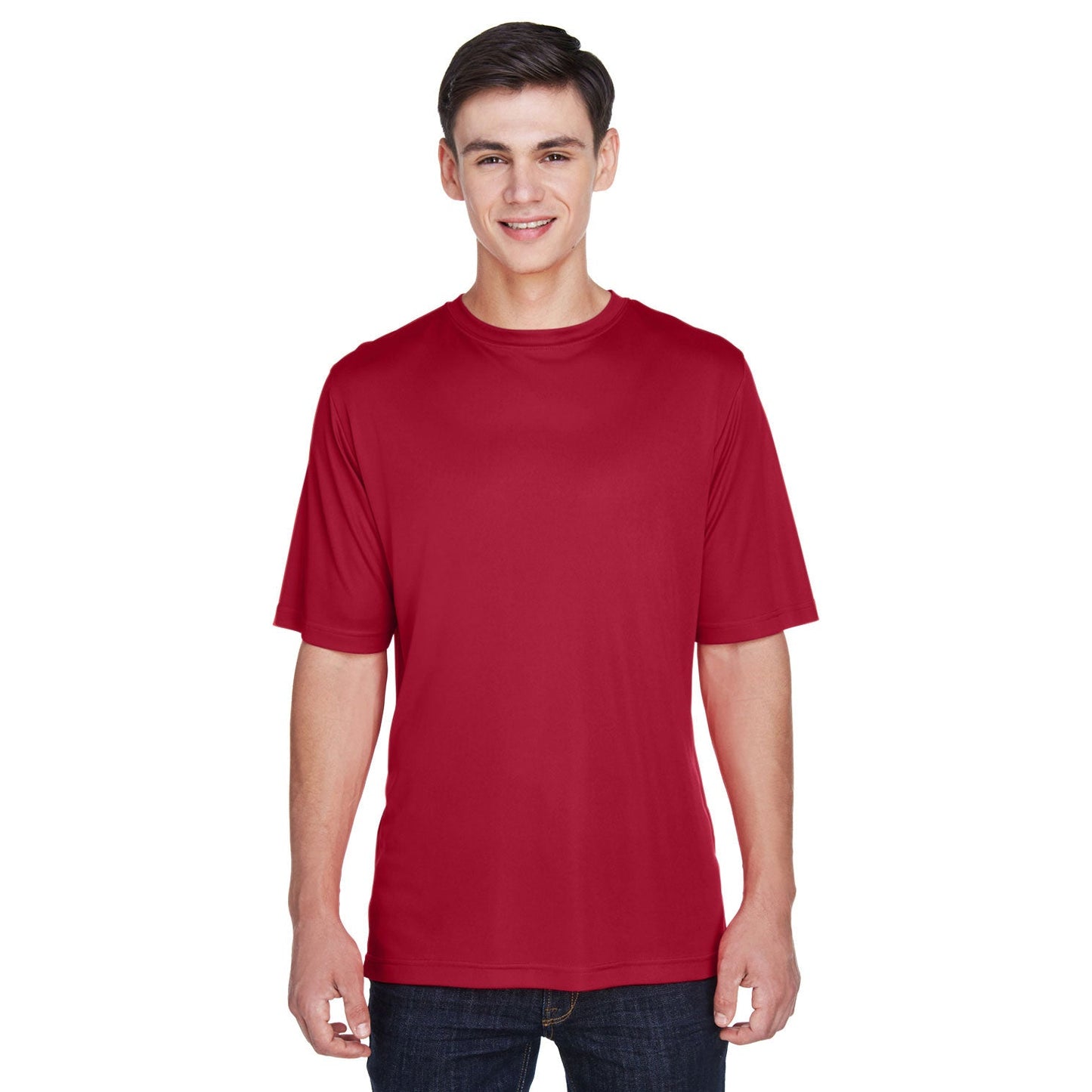 Black T-Shirts - Team 365 - Moisture-Wicking Performance