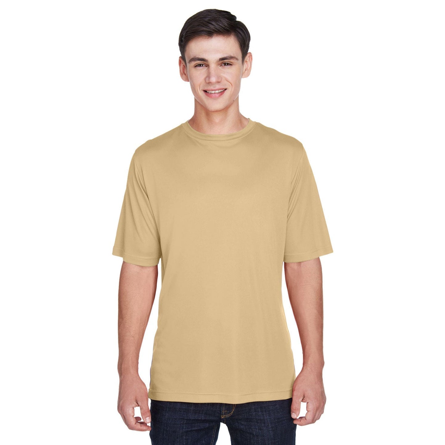 Black T-Shirts - Team 365 - Moisture-Wicking Performance