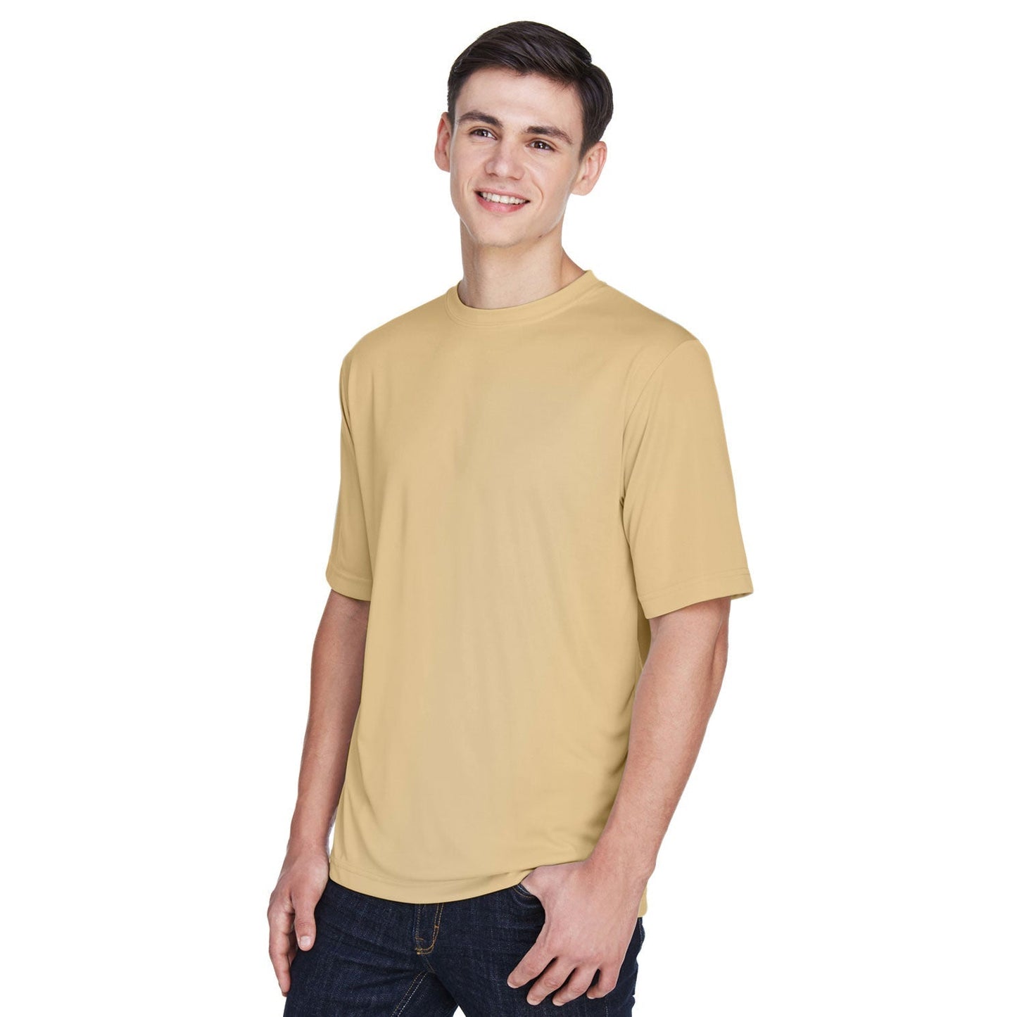 Black T-Shirts - Team 365 - Moisture-Wicking Performance