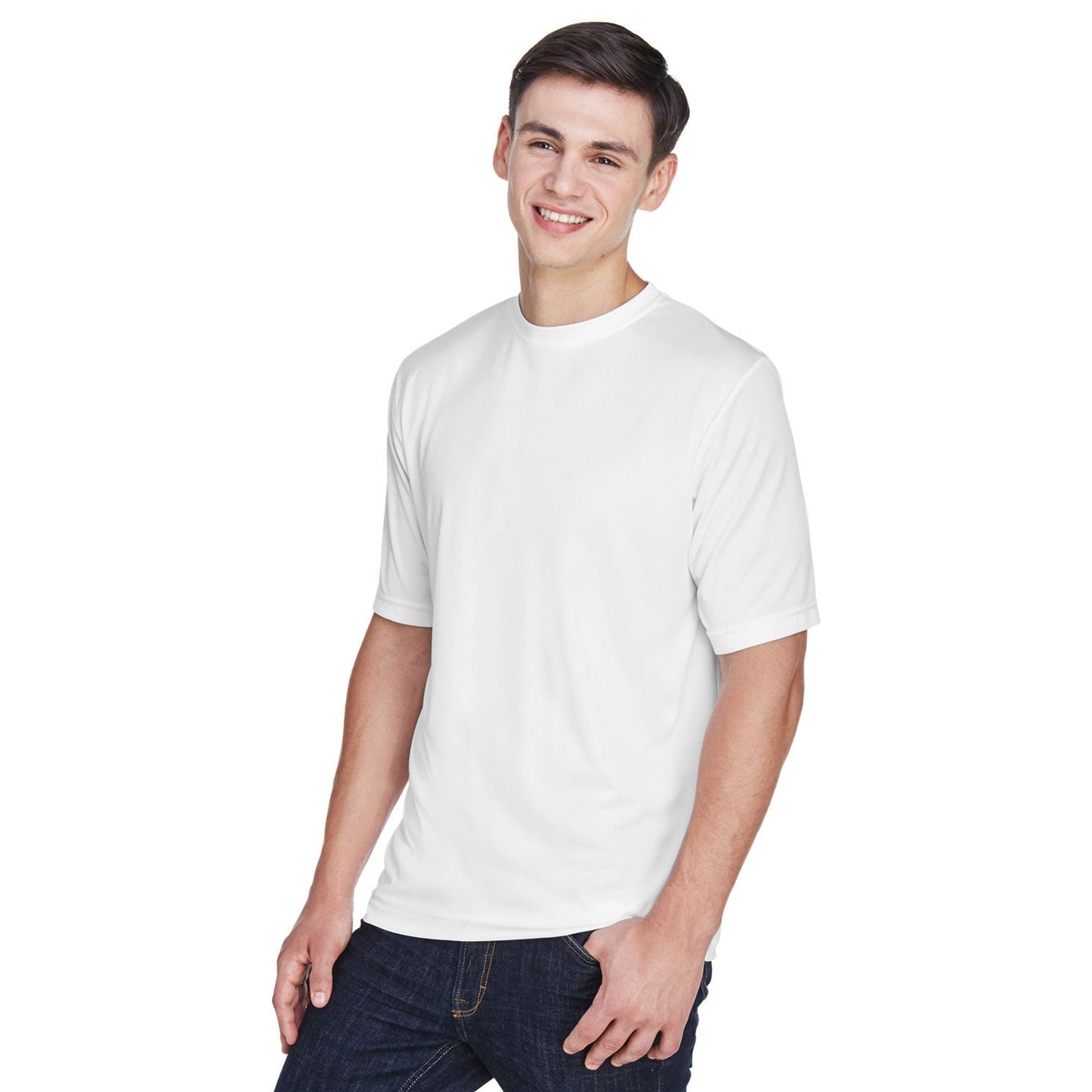 Black T-Shirts - Team 365 - Moisture-Wicking Performance