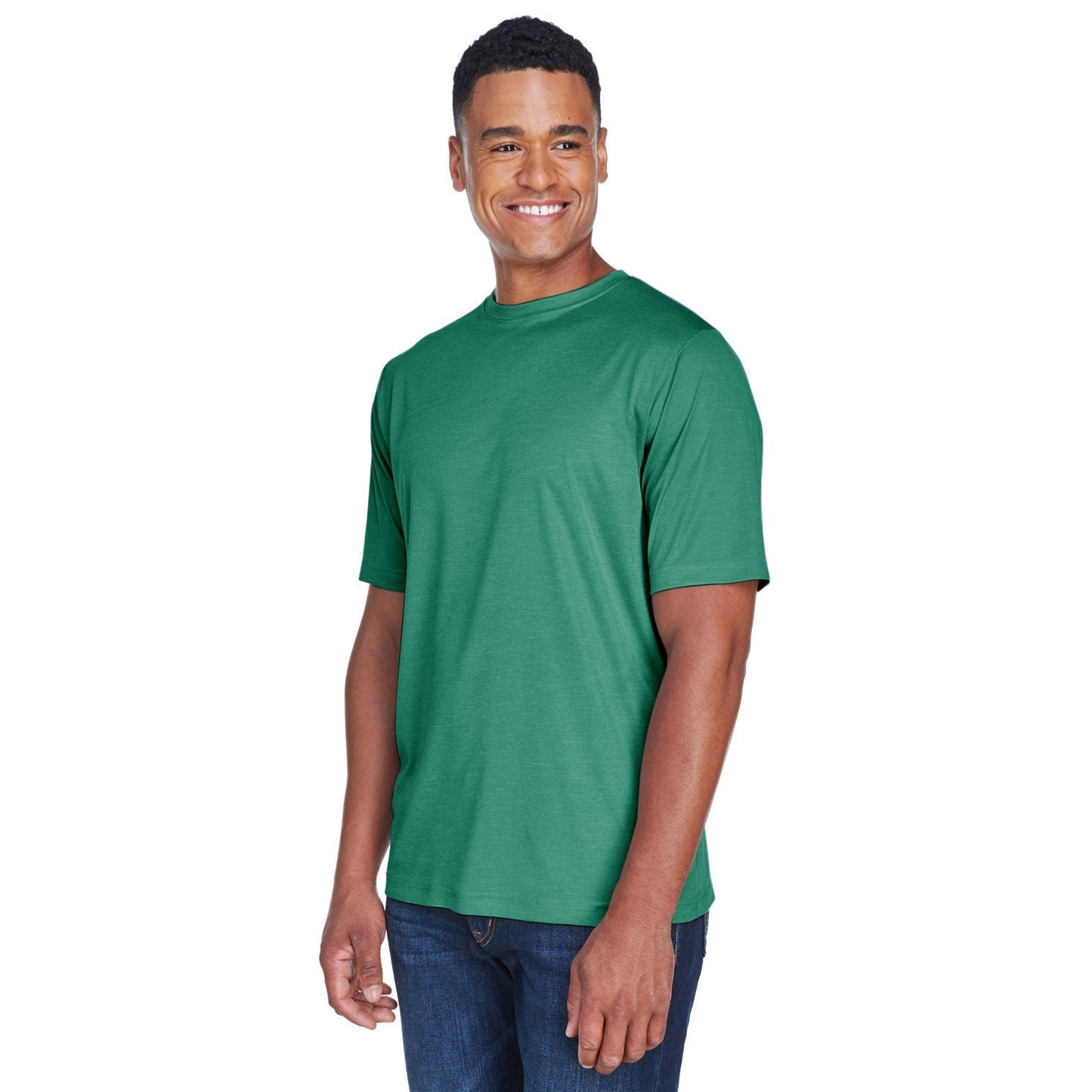 Black Heather T-Shirts - Team 365 - Moisture Wicking