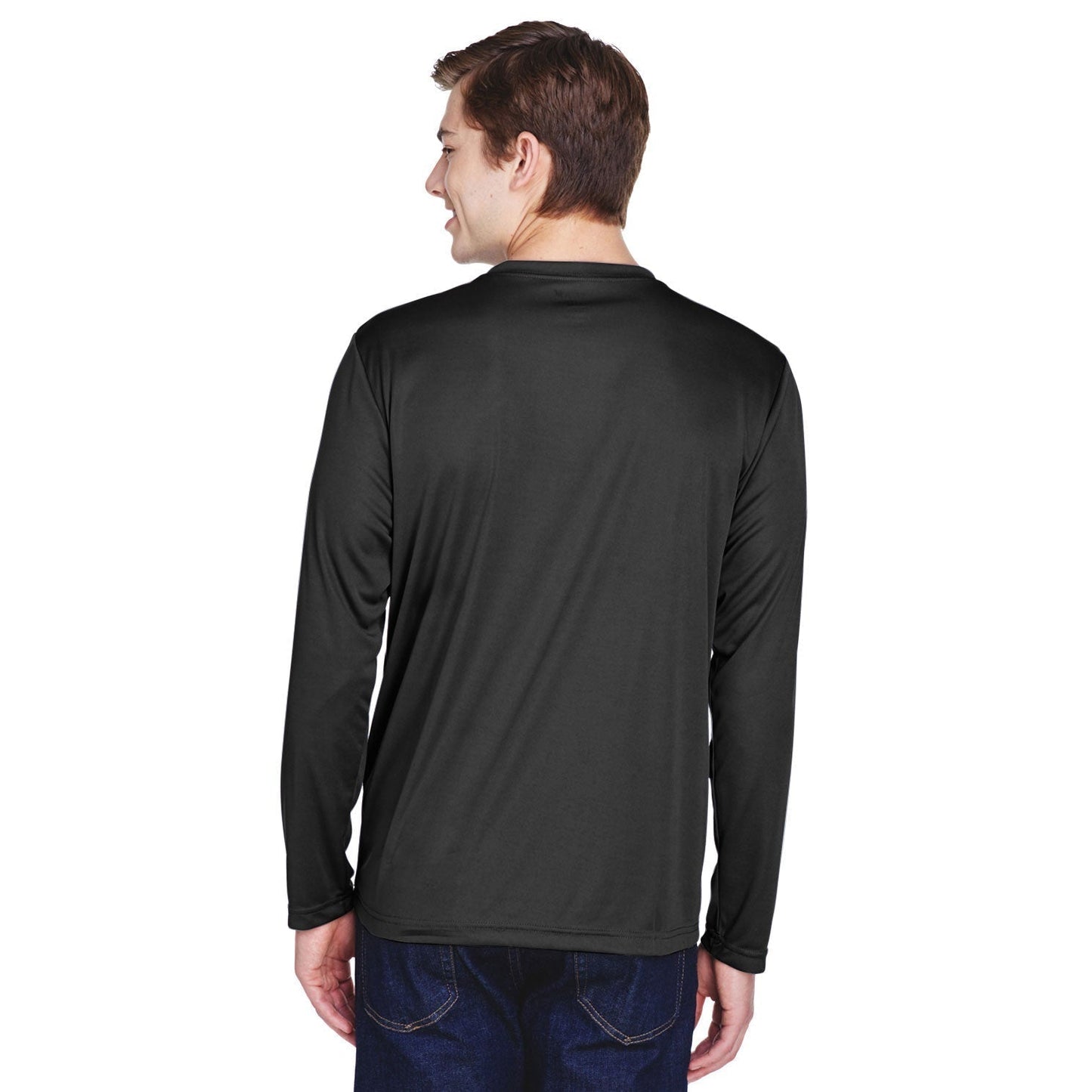 Black T-Shirts - Team 365 - Moisture-Wicking Performance