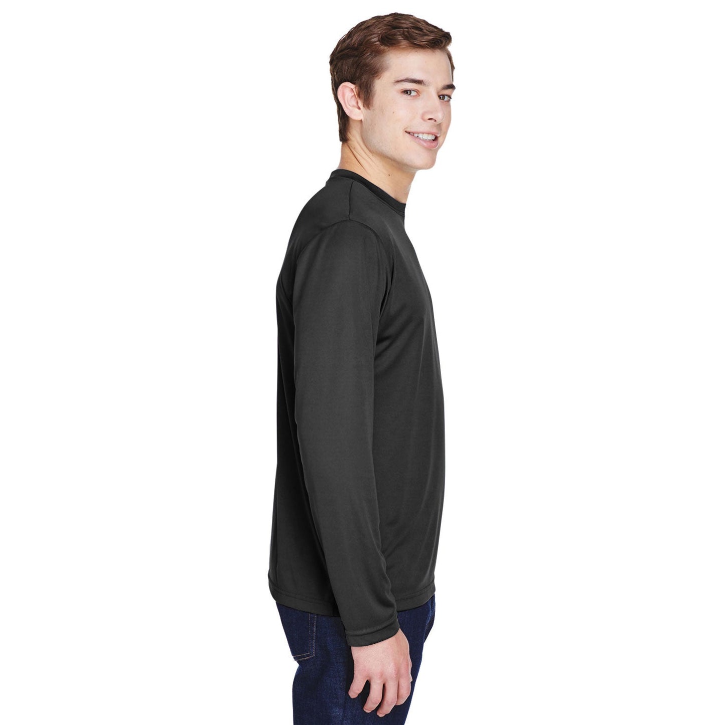 Black T-Shirts - Team 365 - Moisture-Wicking Performance