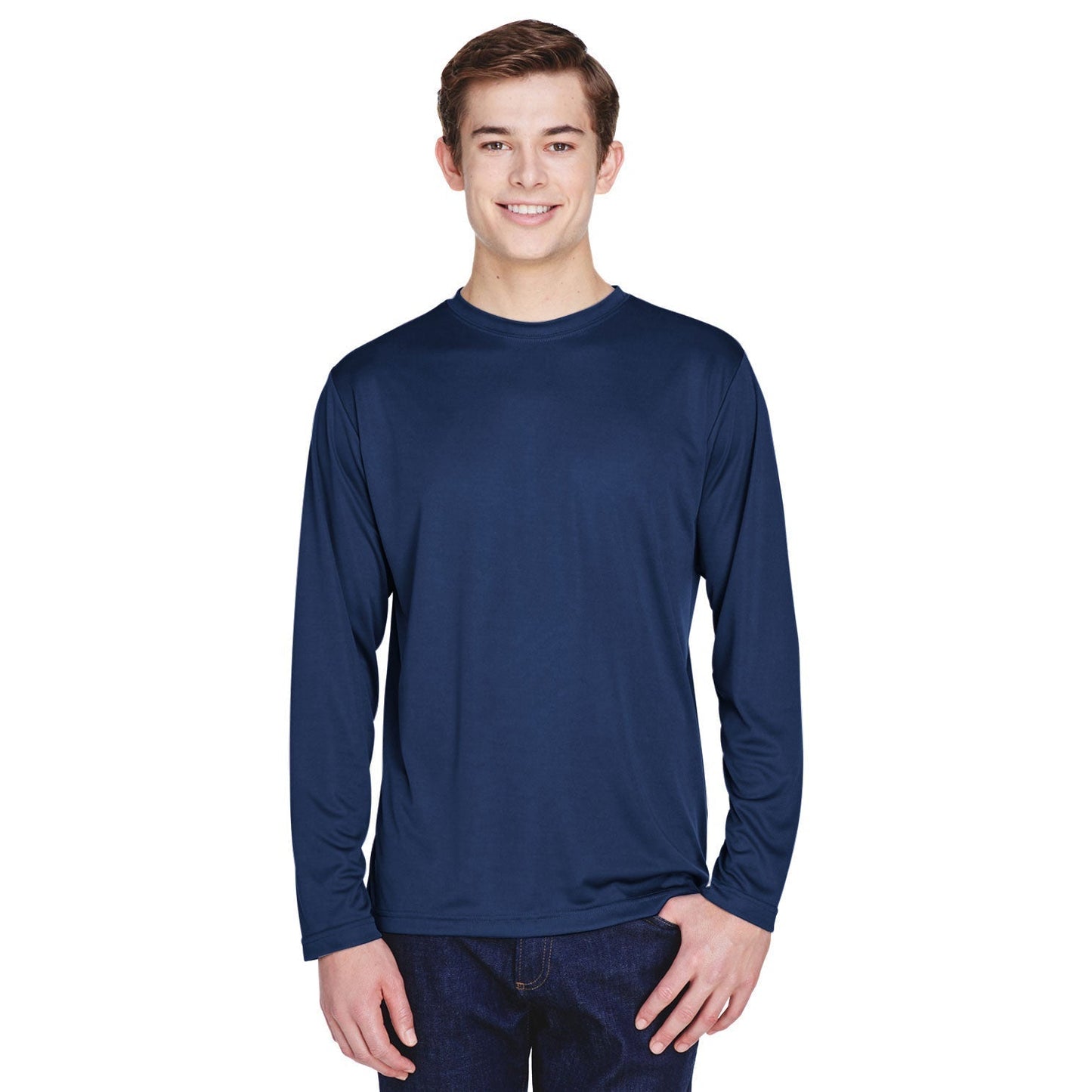 Black T-Shirts - Team 365 - Moisture-Wicking Performance