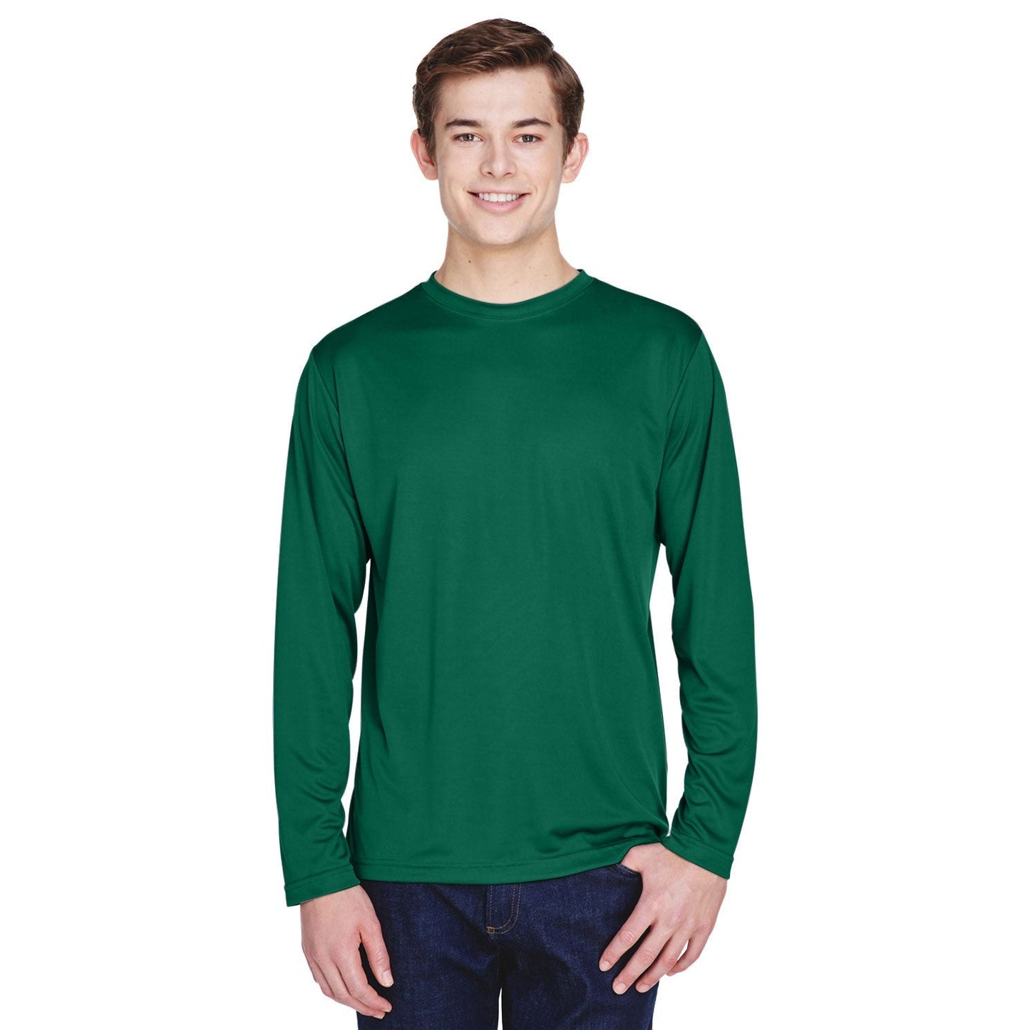 Black T-Shirts - Team 365 - Moisture-Wicking Performance