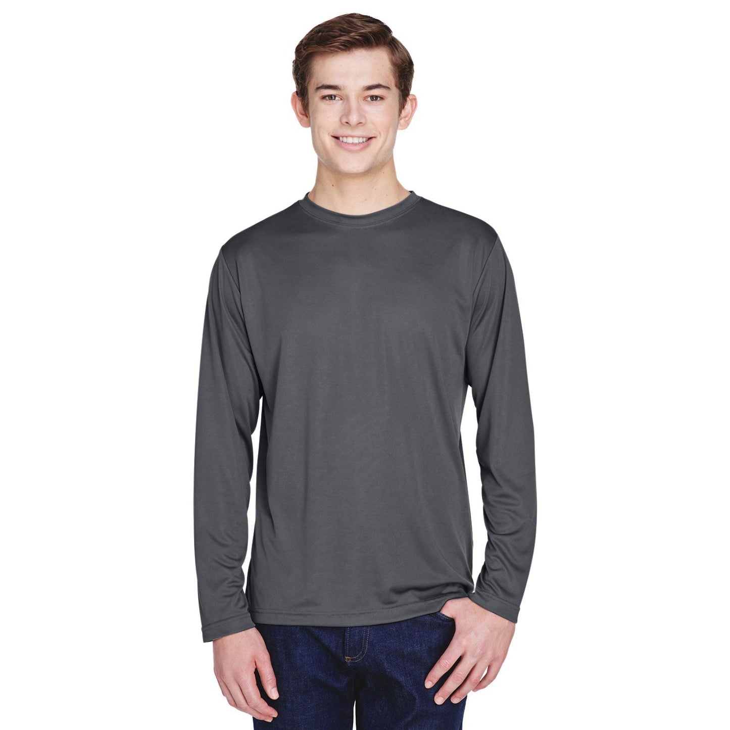 Black T-Shirts - Team 365 - Moisture-Wicking Performance