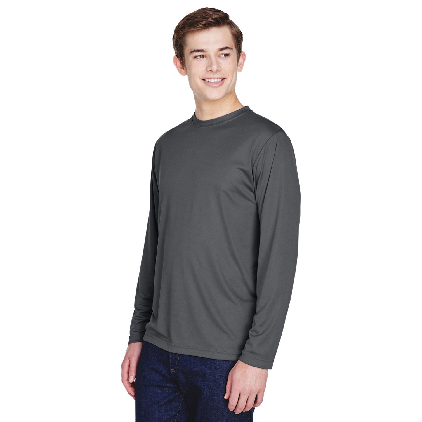 Black T-Shirts - Team 365 - Moisture-Wicking Performance