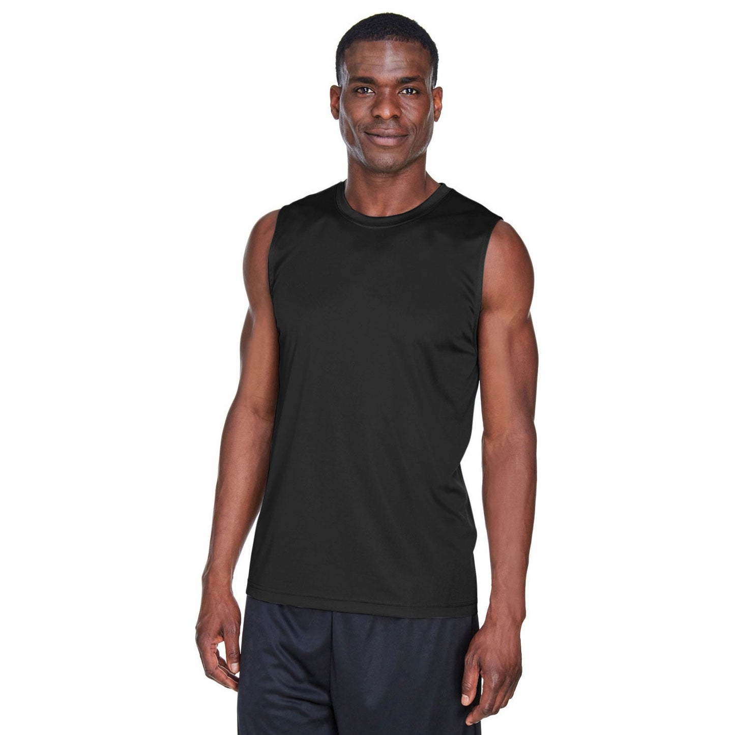 Black Tank Tops - Team 365 - Performance Fabric