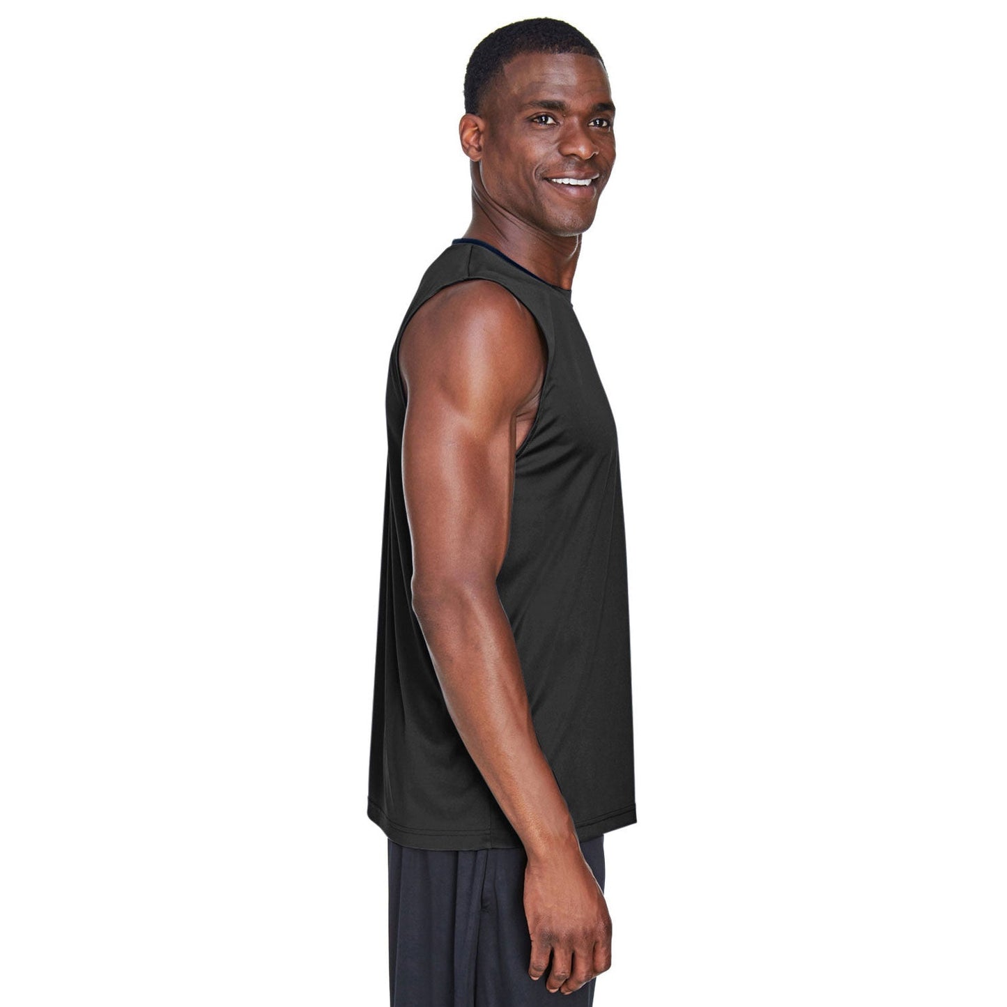Black Tank Tops - Team 365 - Performance Fabric