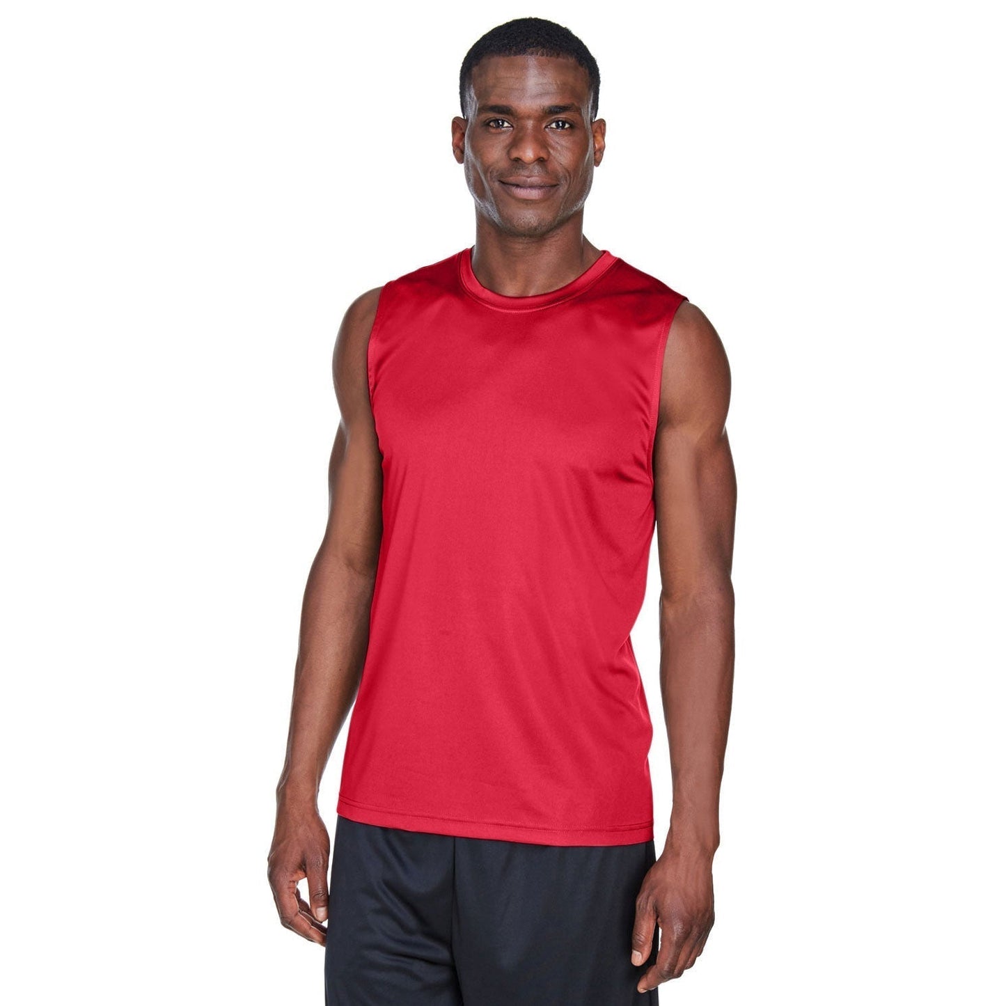 Black Tank Tops - Team 365 - Performance Fabric