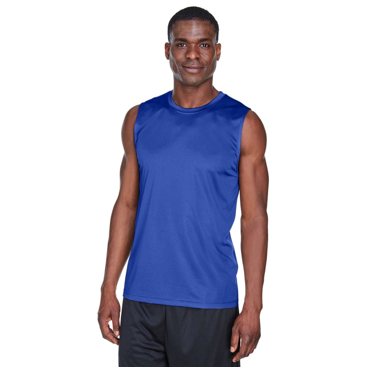 Black Tank Tops - Team 365 - Performance Fabric