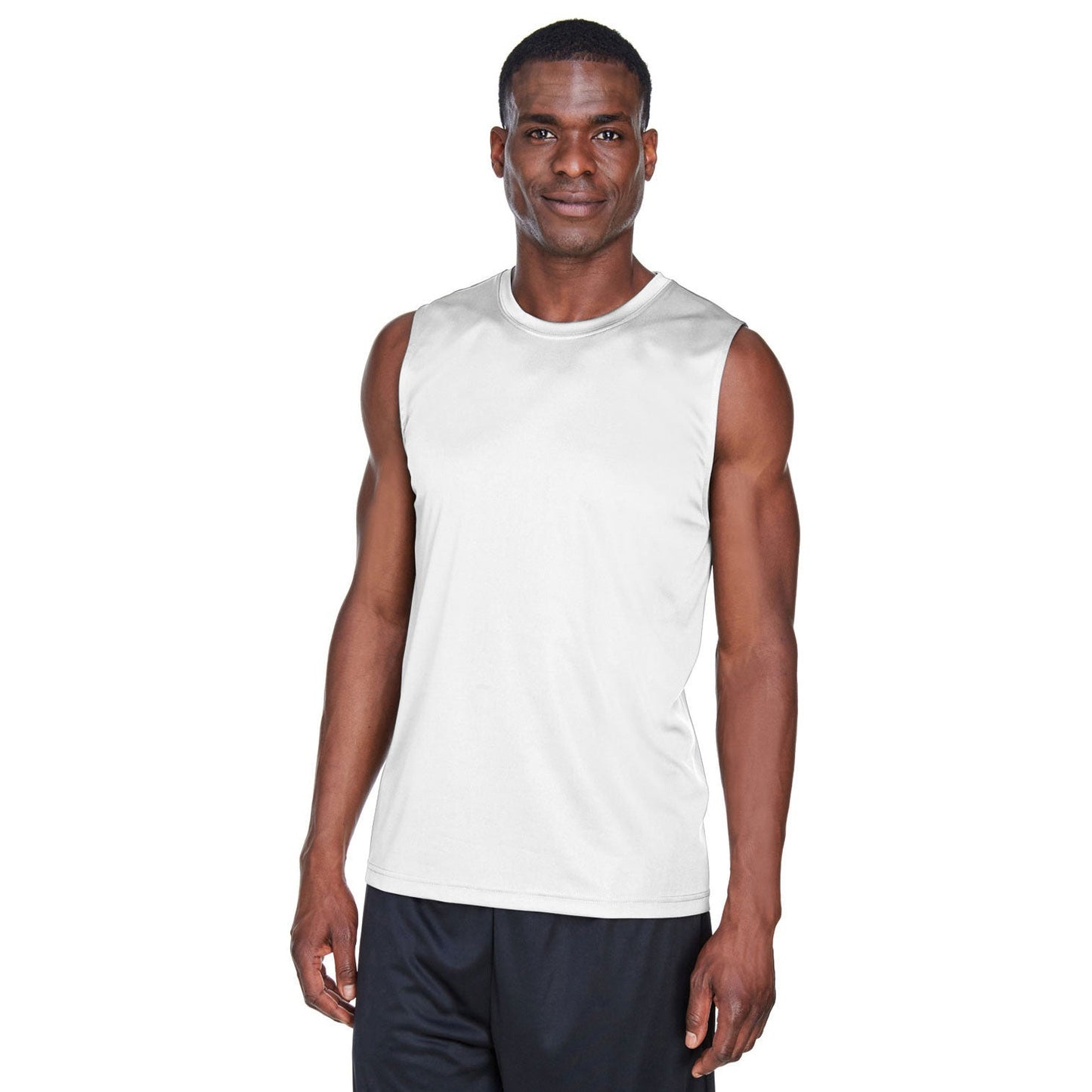 Black Tank Tops - Team 365 - Performance Fabric