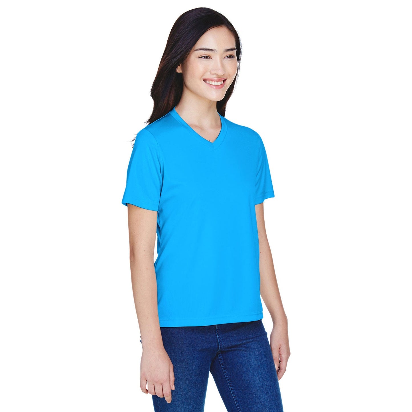 Black Performance T-Shirts - Team 365 - Moisture-Wicking