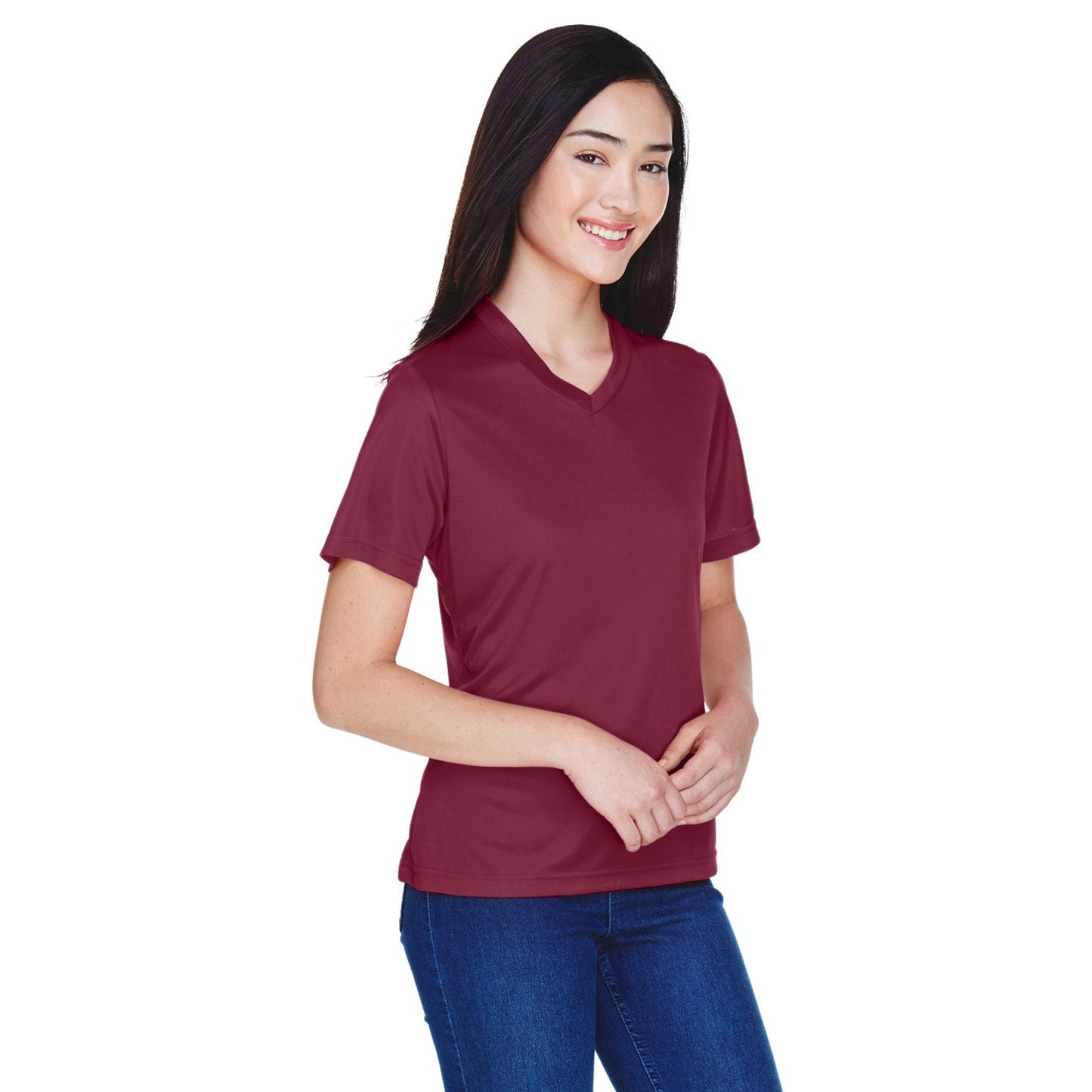 Black Performance T-Shirts - Team 365 - Moisture-Wicking