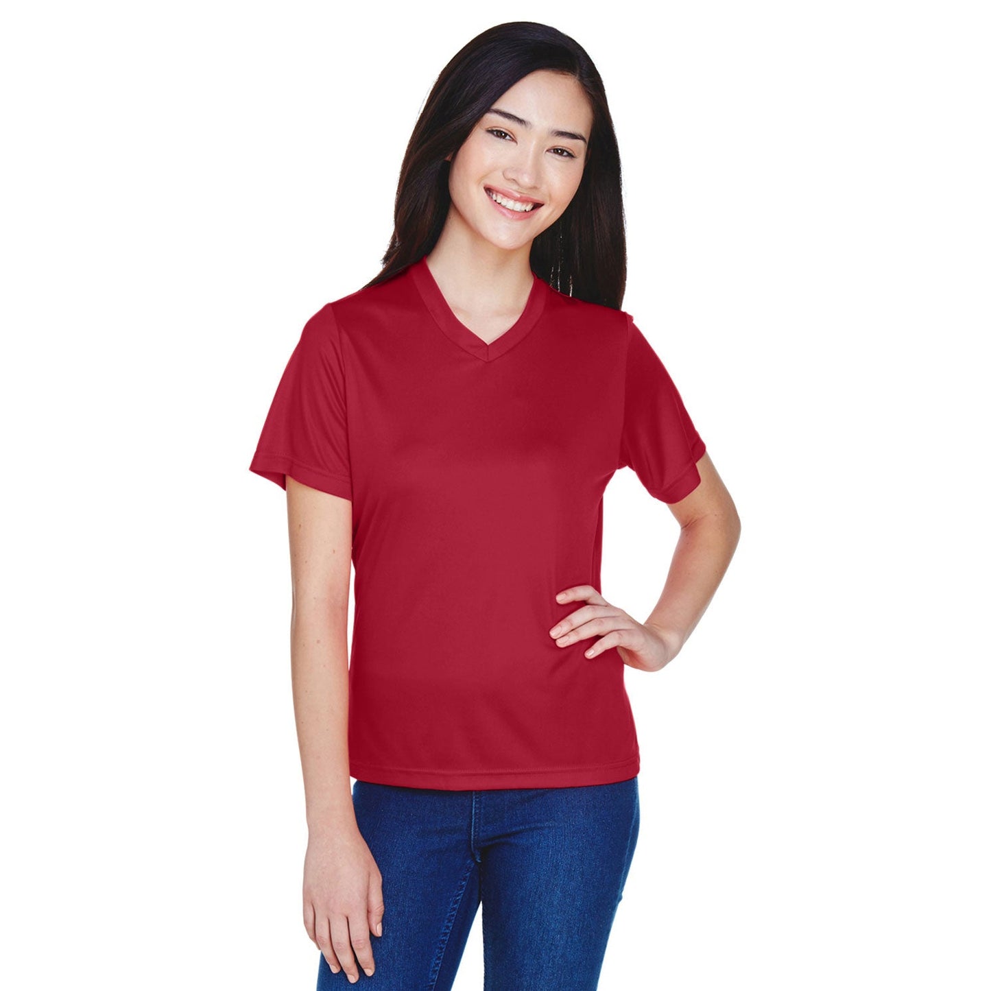 Black Performance T-Shirts - Team 365 - Moisture-Wicking