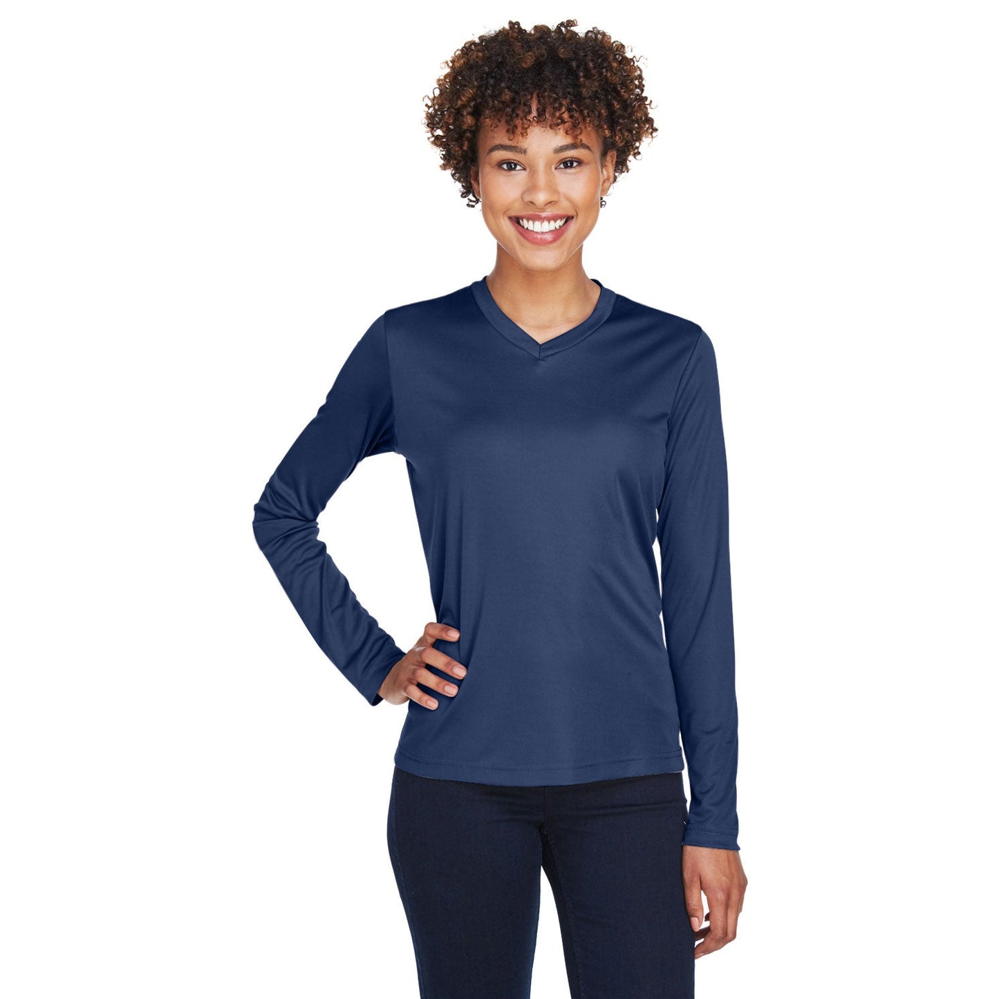 Black T-Shirts - Team 365 - Moisture-Wicking Fabric