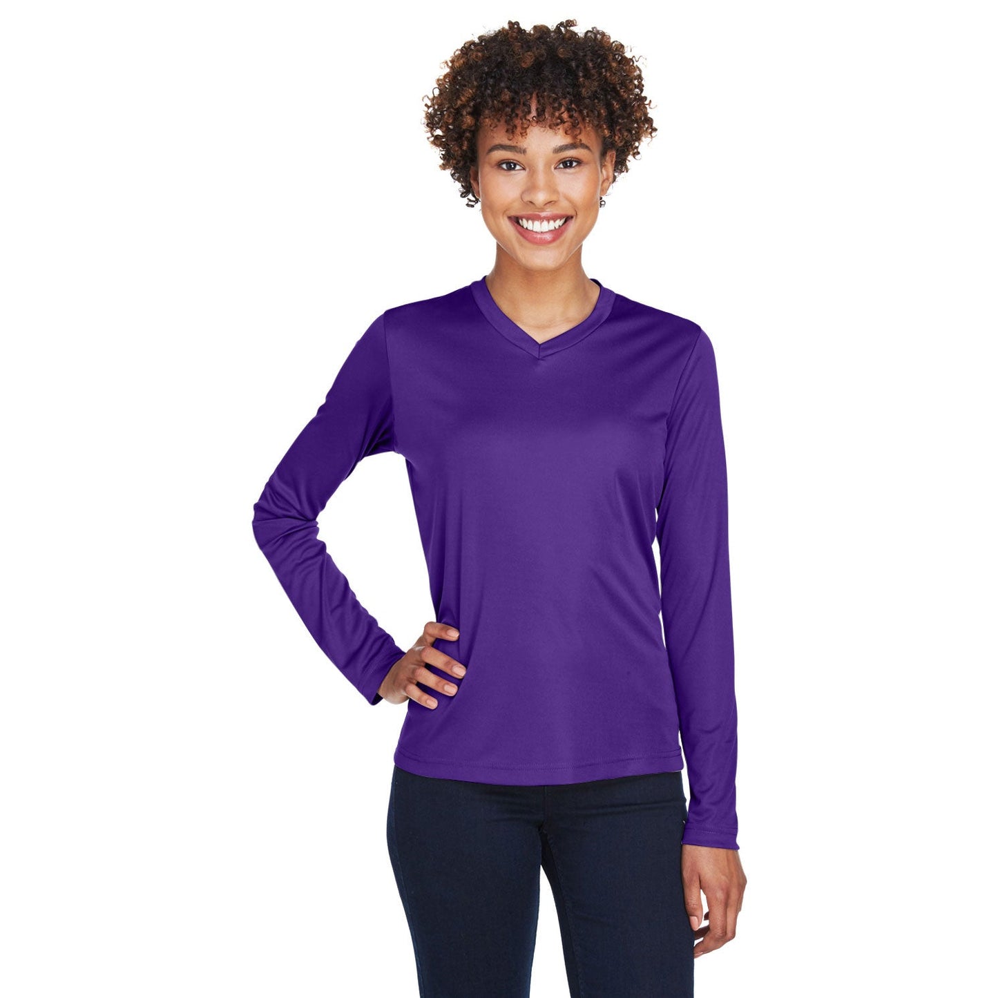 Black T-Shirts - Team 365 - Moisture-Wicking Fabric