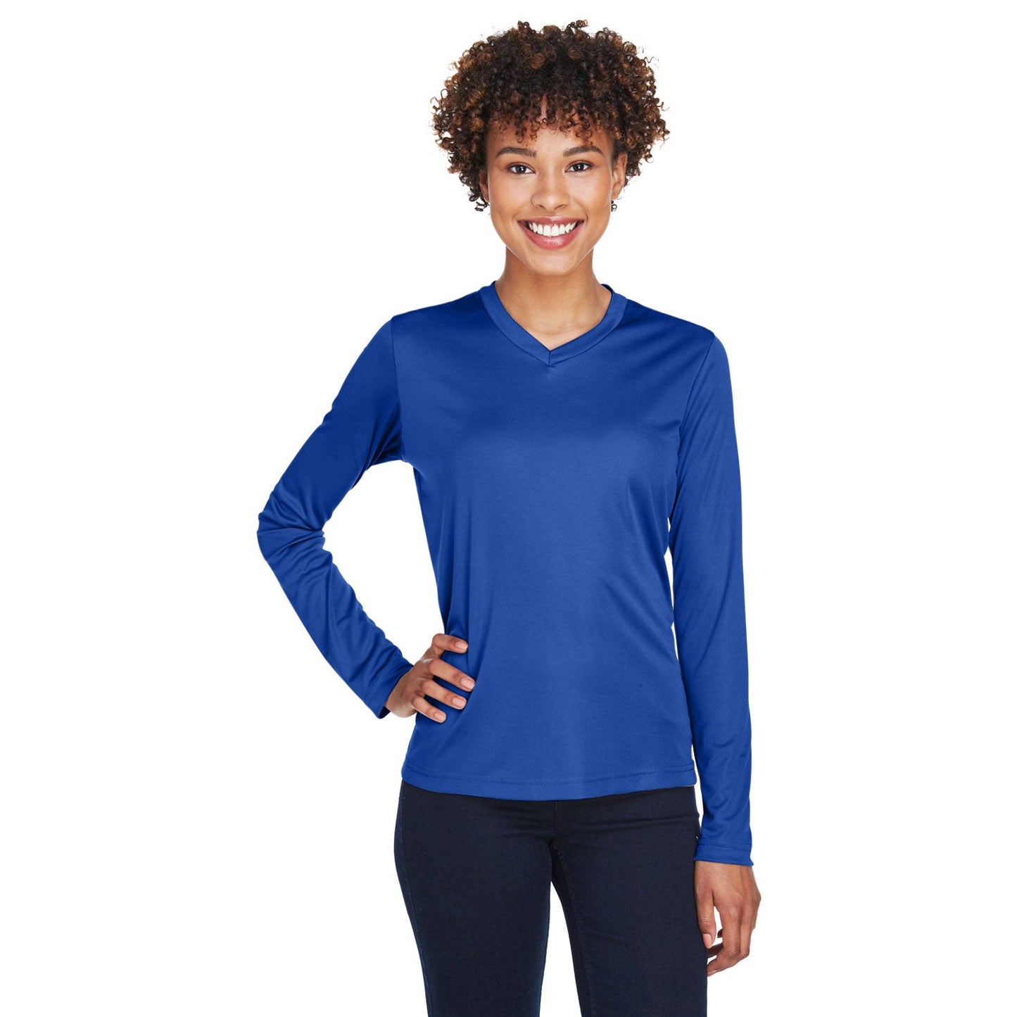 Black T-Shirts - Team 365 - Moisture-Wicking Fabric