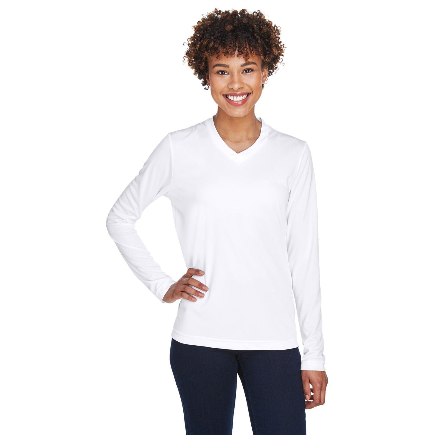 Black T-Shirts - Team 365 - Moisture-Wicking Fabric
