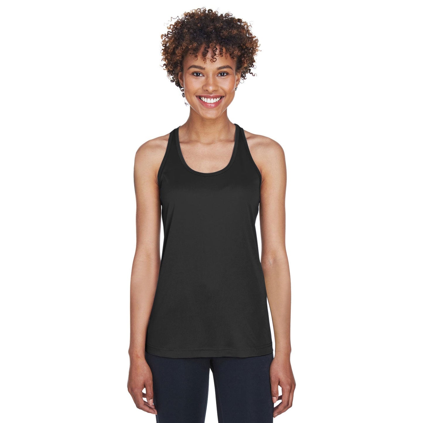 Black Tank Tops - Team 365 - Performance Fabric