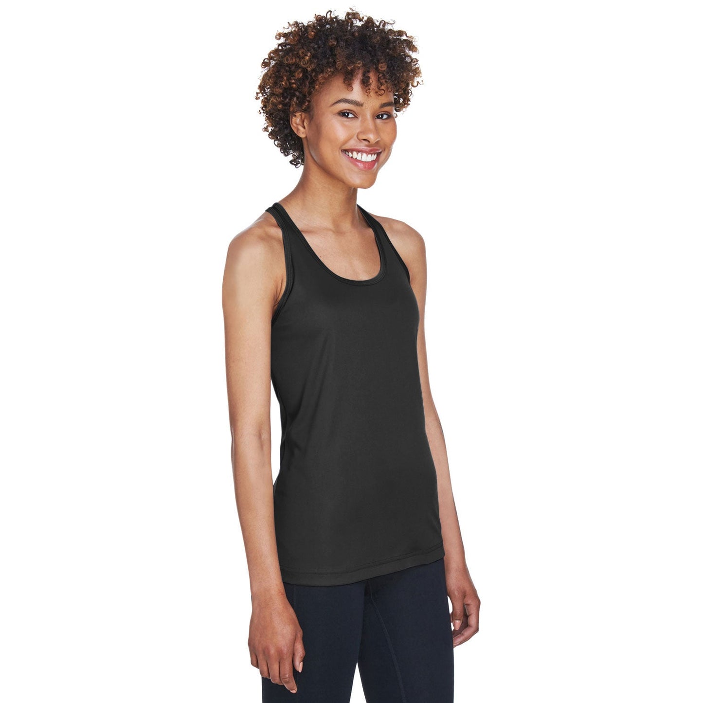 Black Tank Tops - Team 365 - Performance Fabric