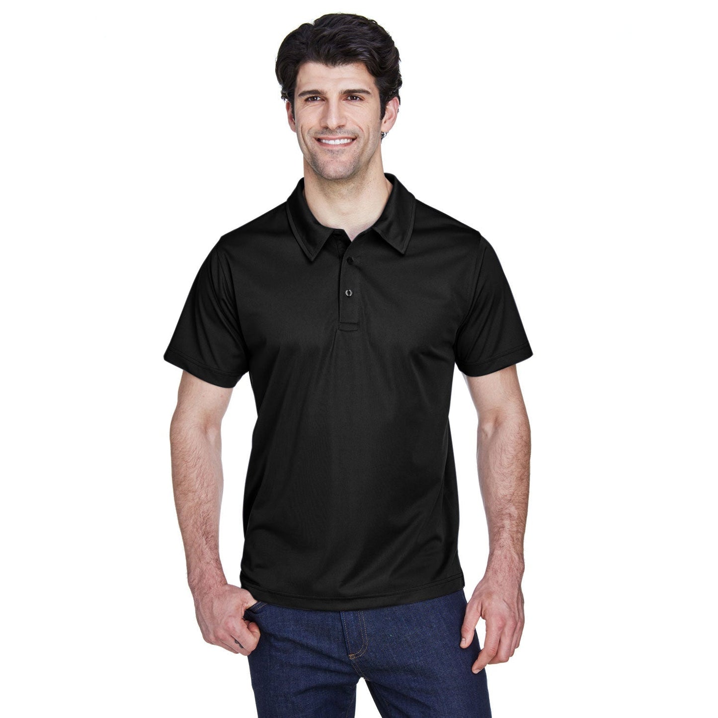 Black Polo Shirt - Team 365 - Snag Protection