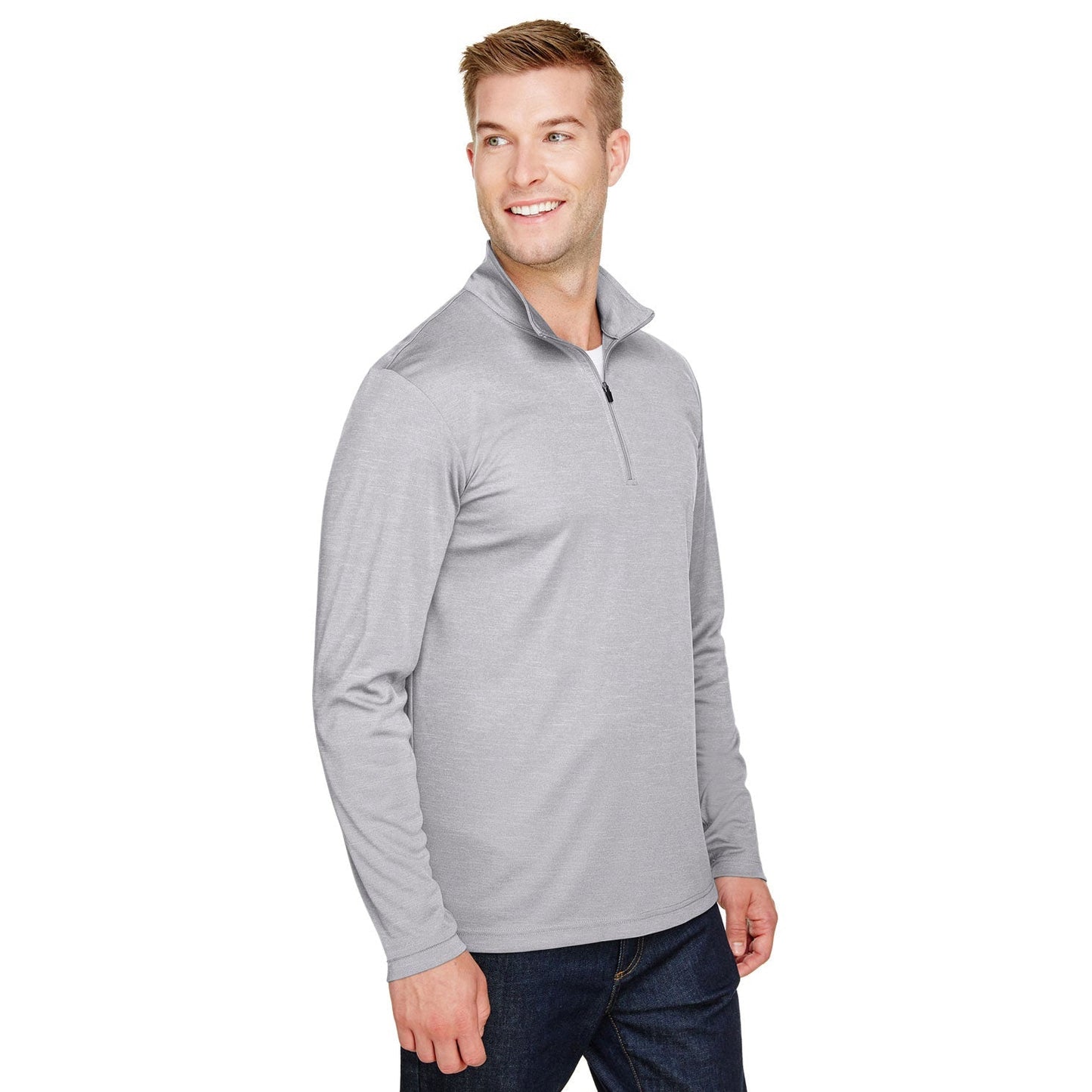 Black Heather Sweatshirt - Team 365 - Sonic Performance