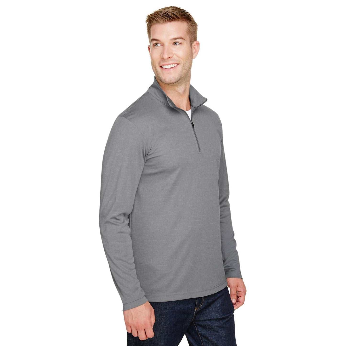 Black Heather Sweatshirt - Team 365 - Sonic Performance