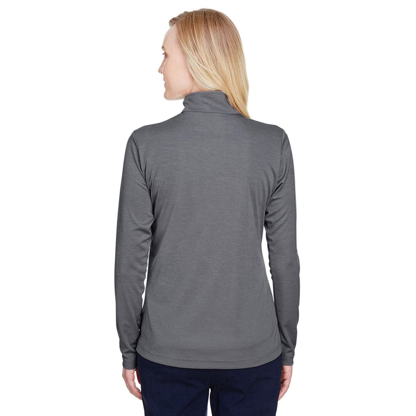 Black Heather Sweatshirt - Team 365 - Performance Fabric