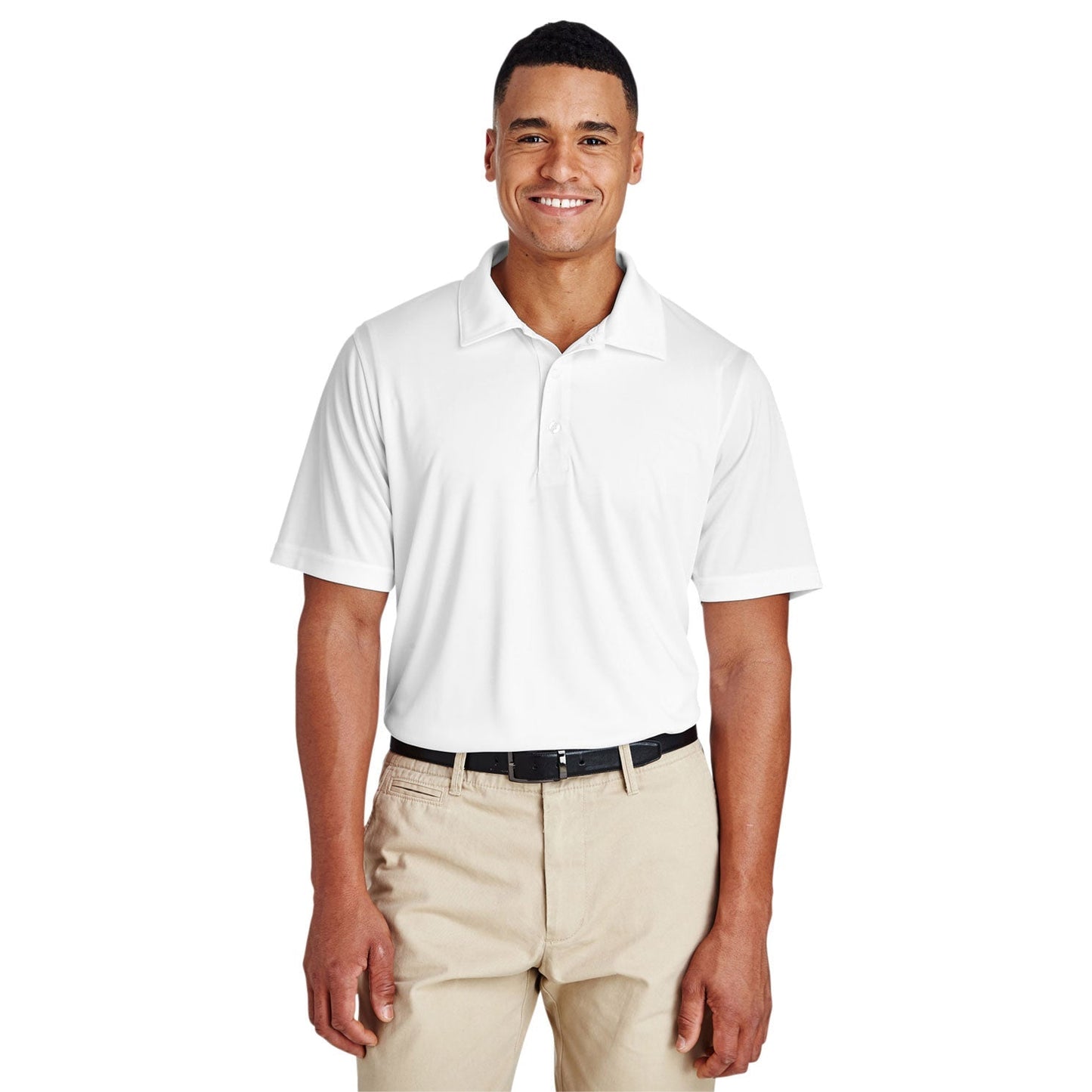 Black Polo Shirt - Team 365 - Performance Fabric