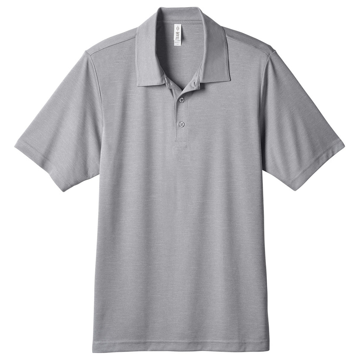 Black Heather Polo - Team 365 - Moisture-Wicking Fabric