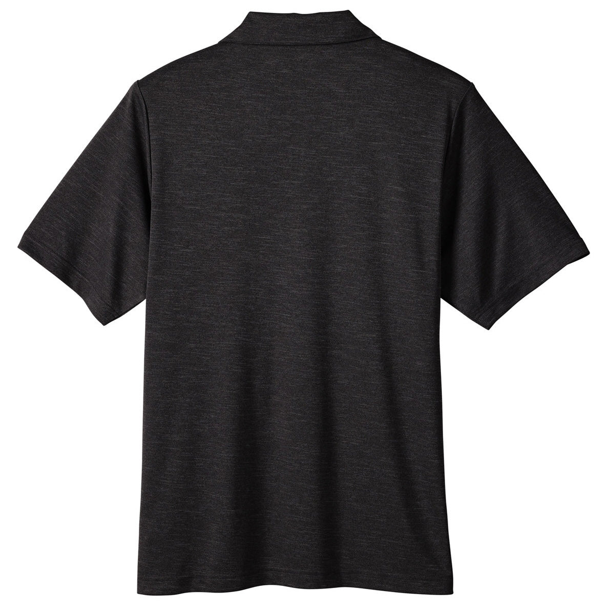 Black Heather Polo - Team 365 - Moisture-Wicking Fabric